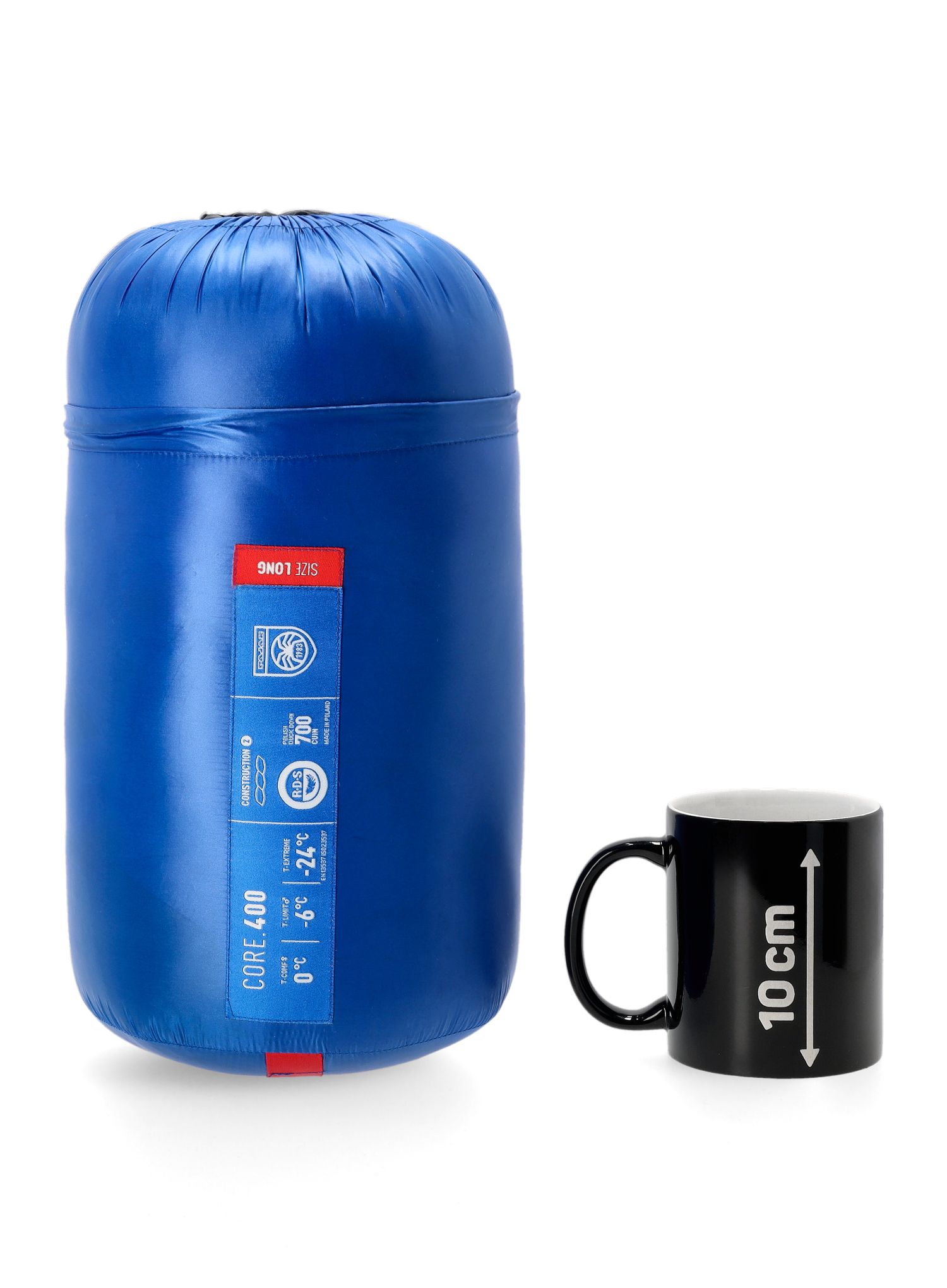 Péřový spacák Pajak Core 400 Sleeping Bag Duck (165 cm) - blue