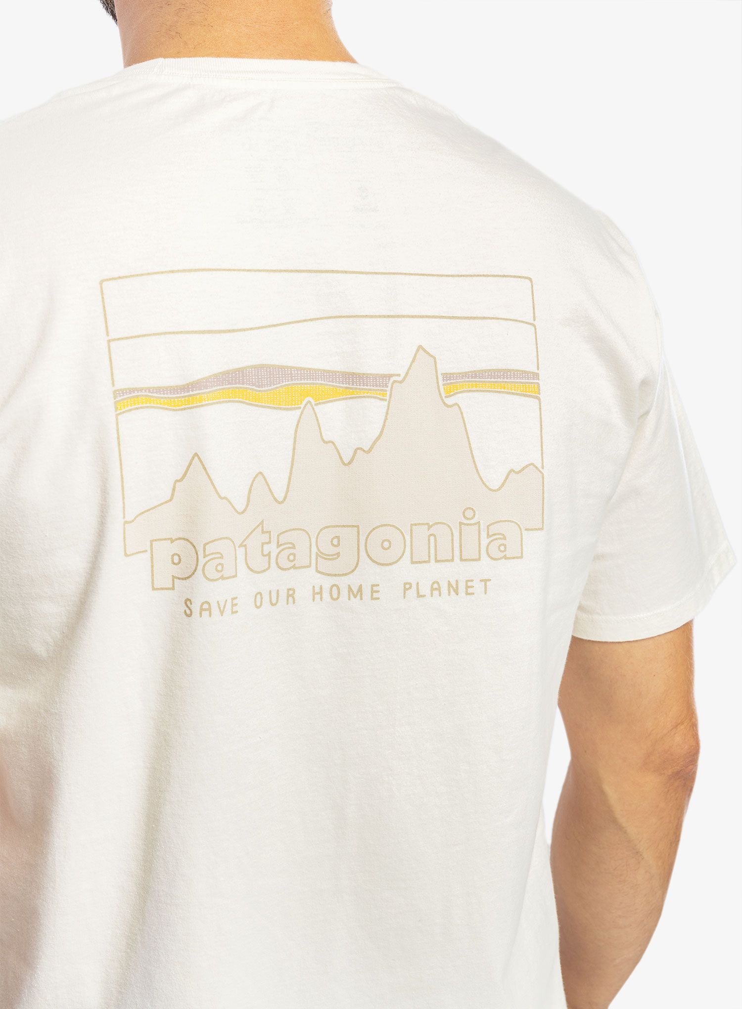 Bavlněné tričko Patagonia 73 Skyline Organic T-Shirt - b.white