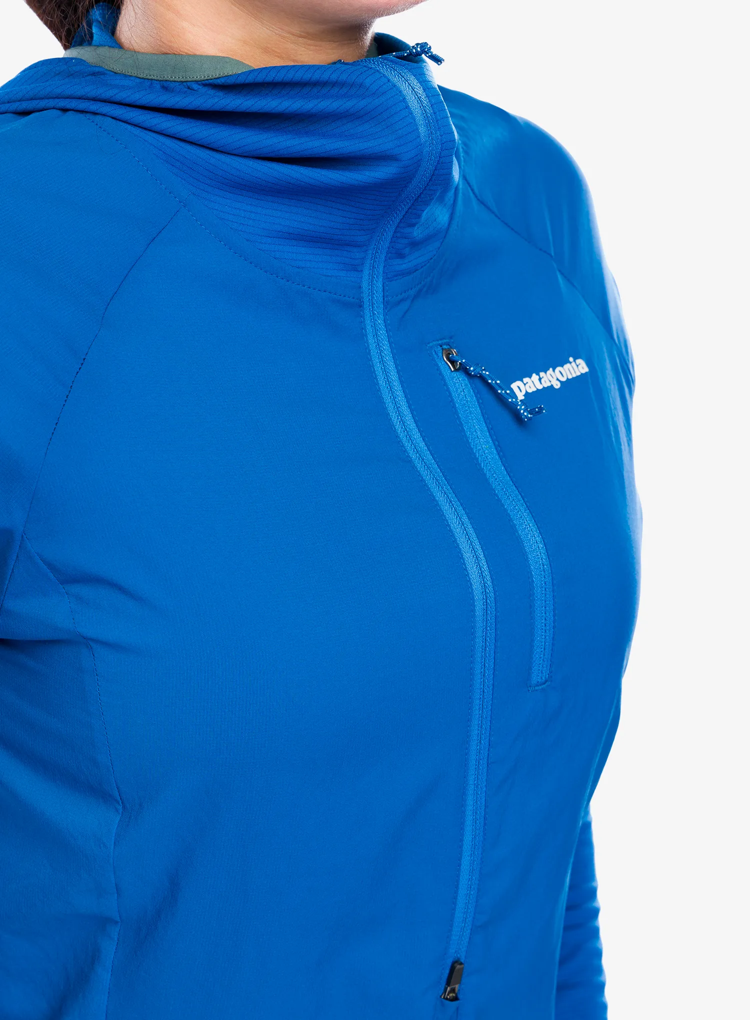 Bunda na běhání dámská Patagonia Airshed Pro Pullover - endles blue