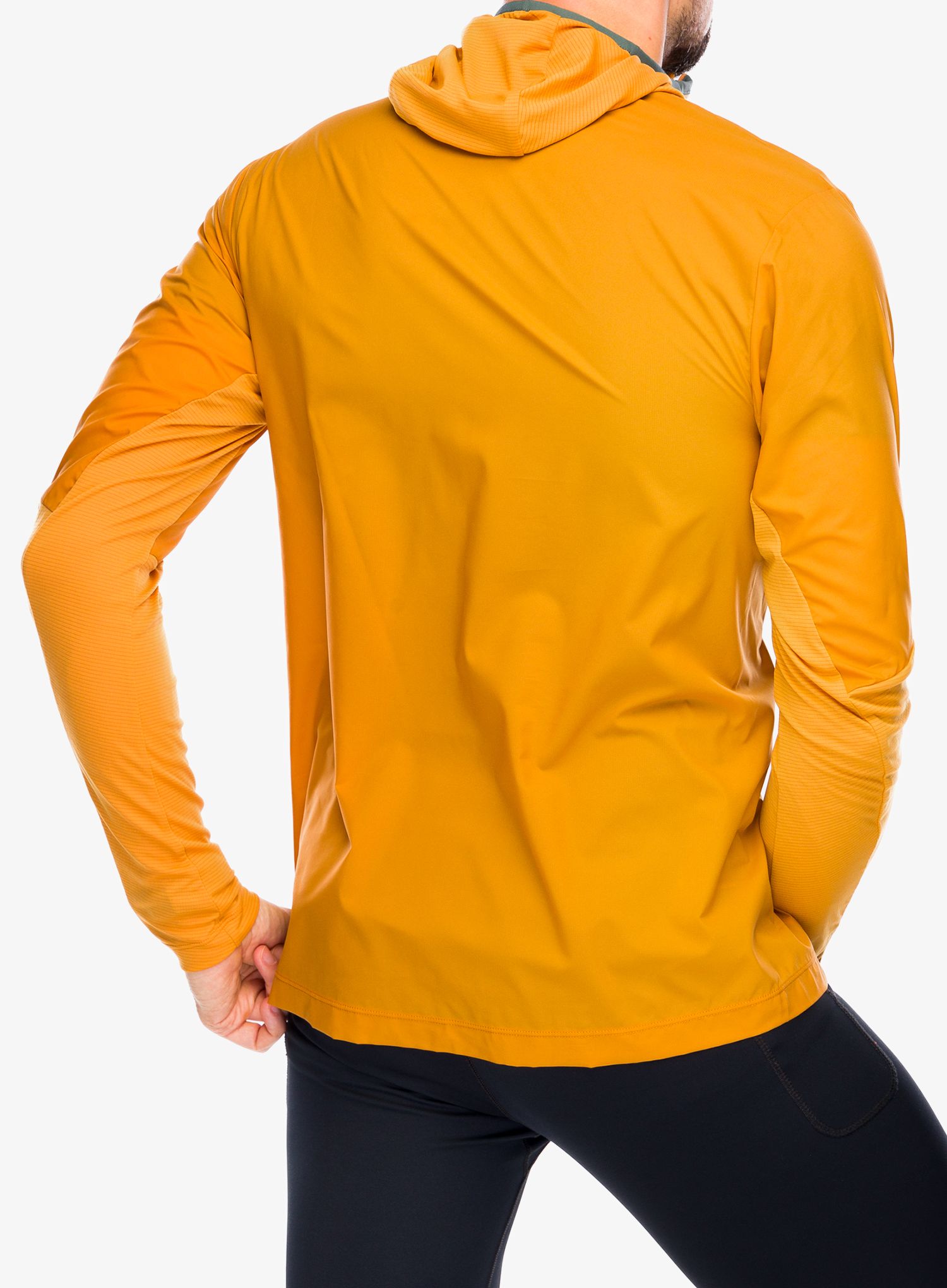Bunda na běhání Patagonia Airshed Pro Pullover - golden caramel