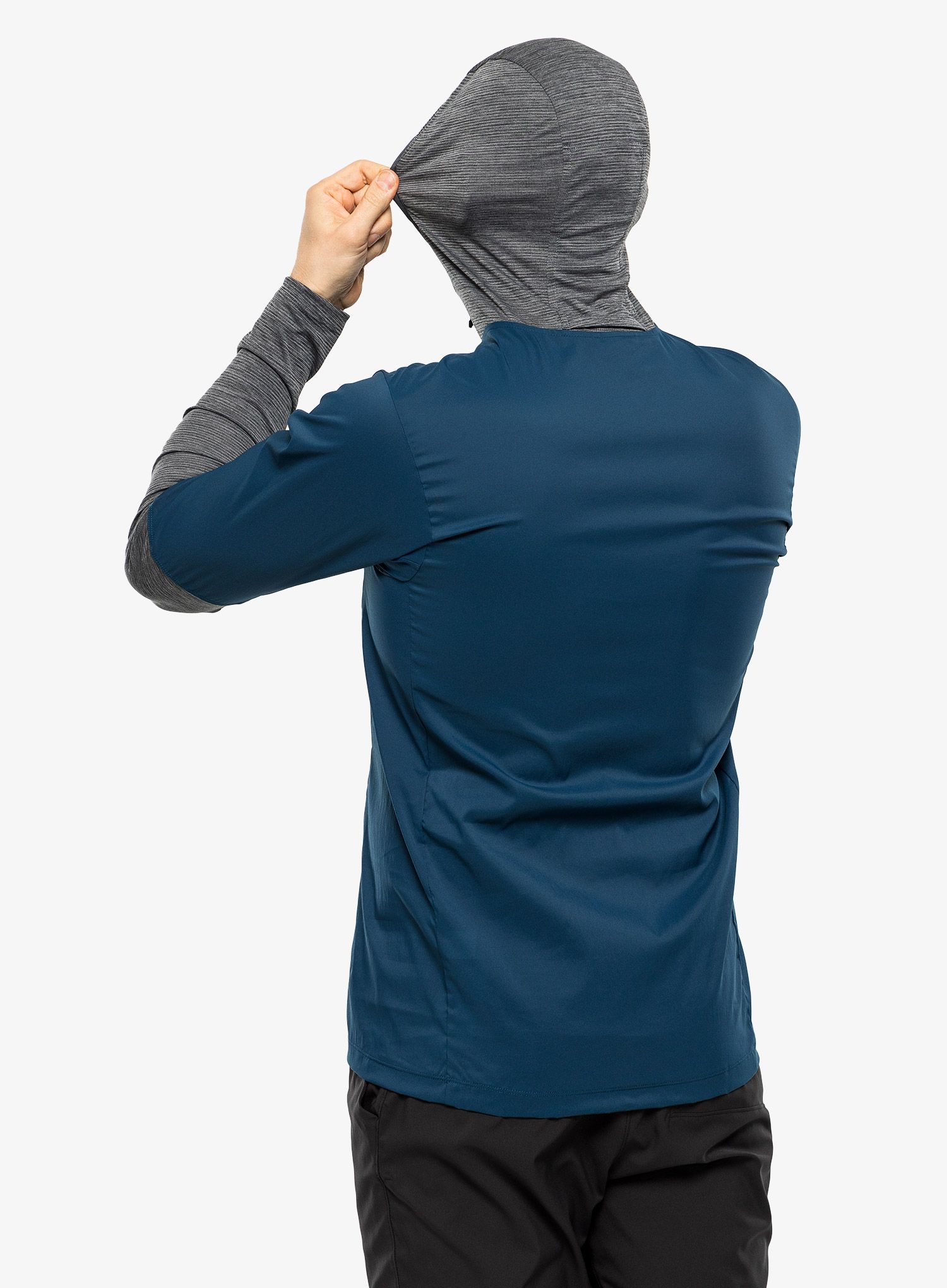 Bunda na běhání Patagonia Airshed Pro Pullover - lago blue