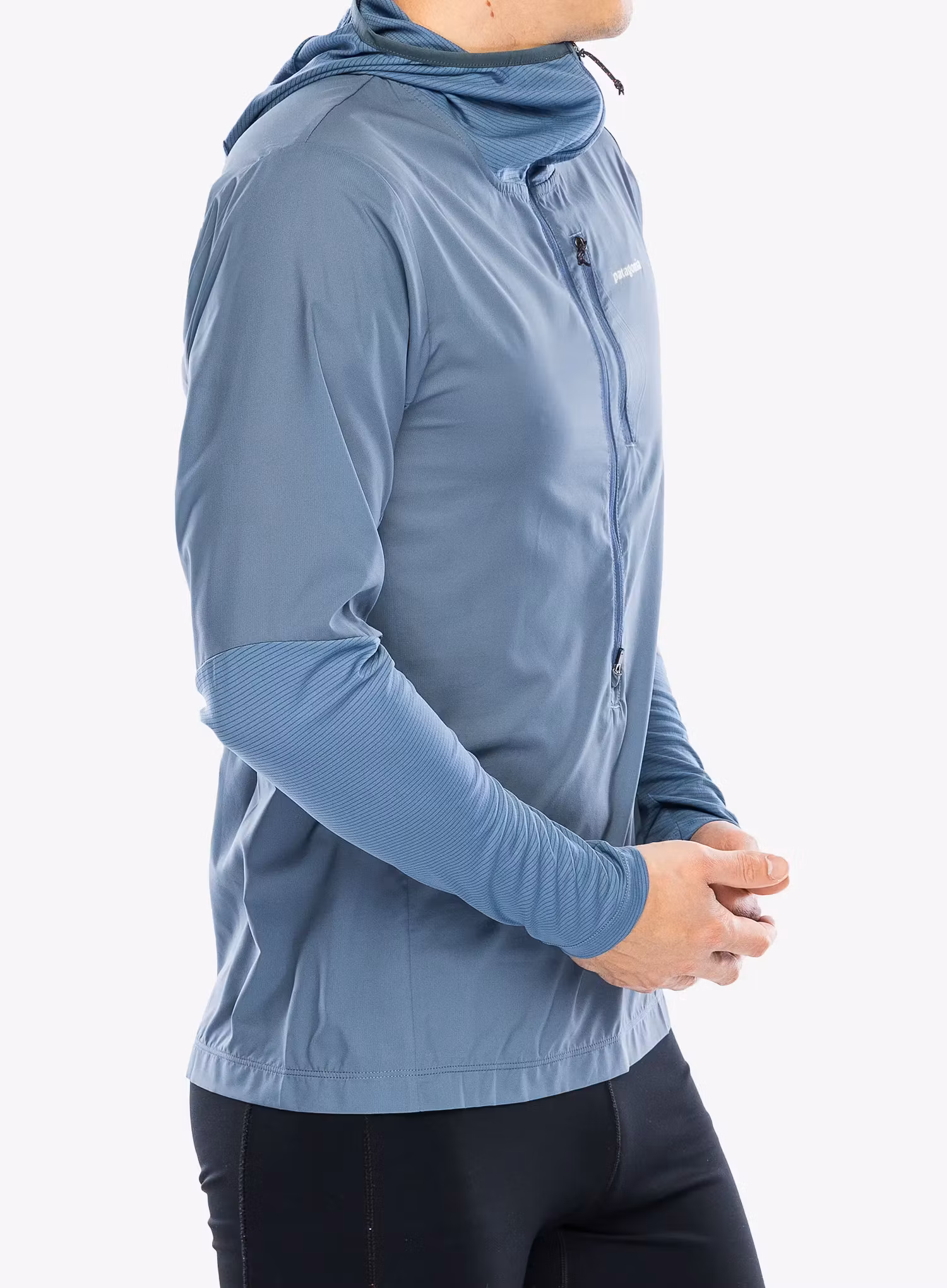 Bunda na běhání Patagonia Airshed Pro Pullover - utility blue
