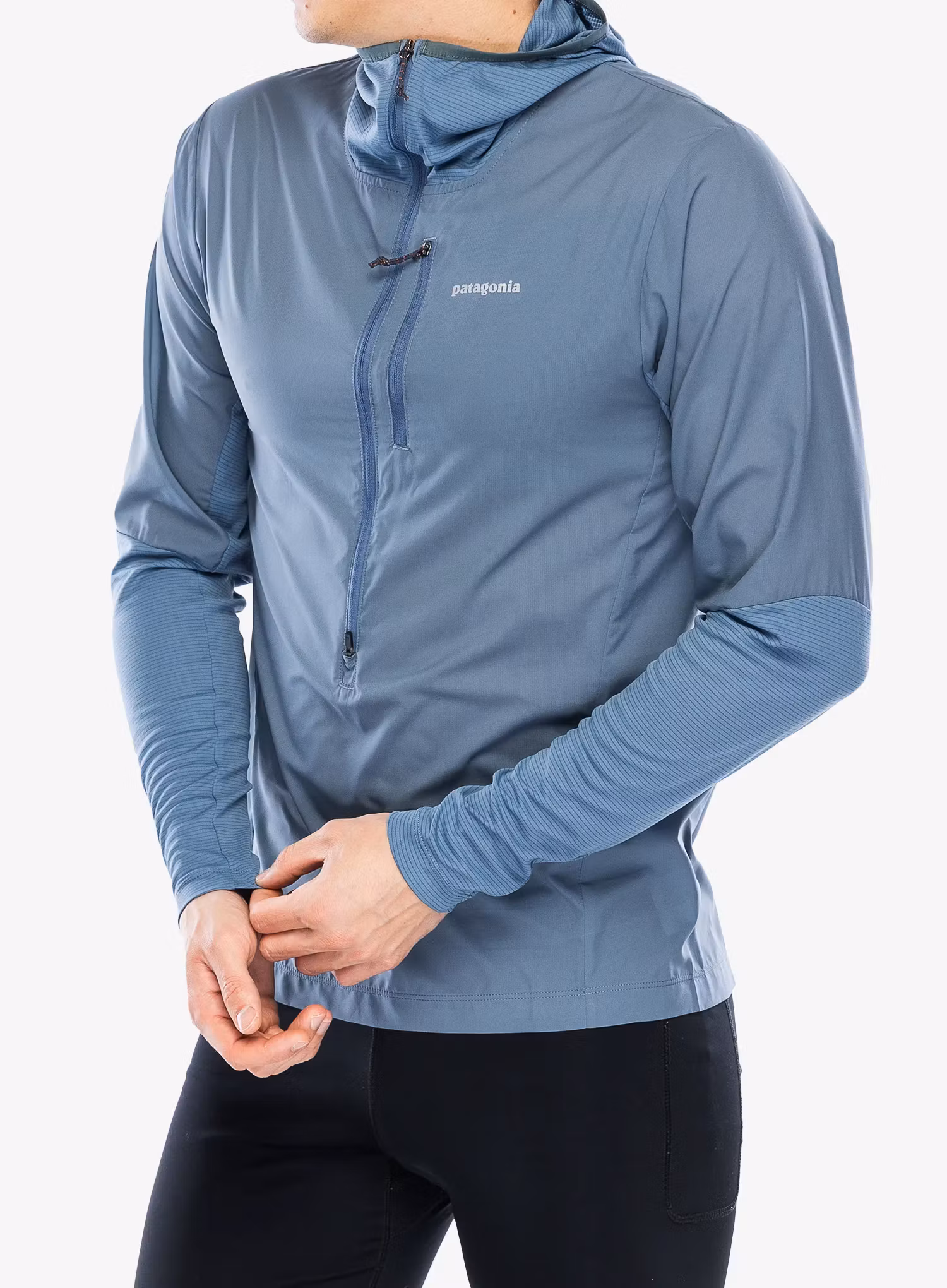 Bunda na běhání Patagonia Airshed Pro Pullover - utility blue