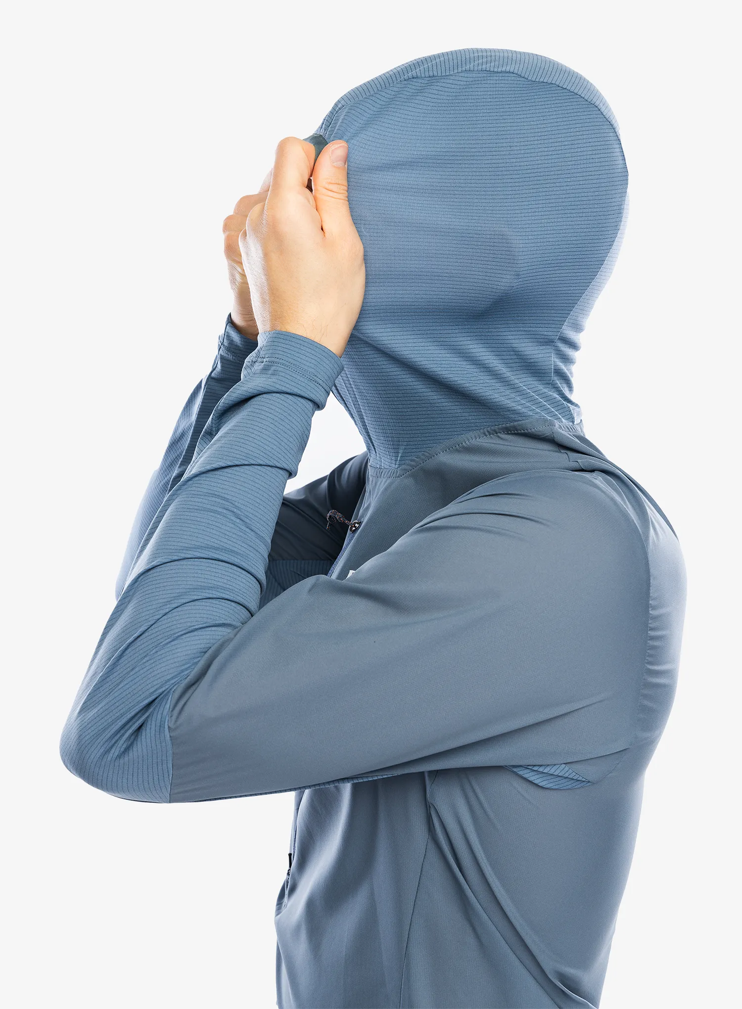 Bunda na běhání Patagonia Airshed Pro Pullover - utility blue