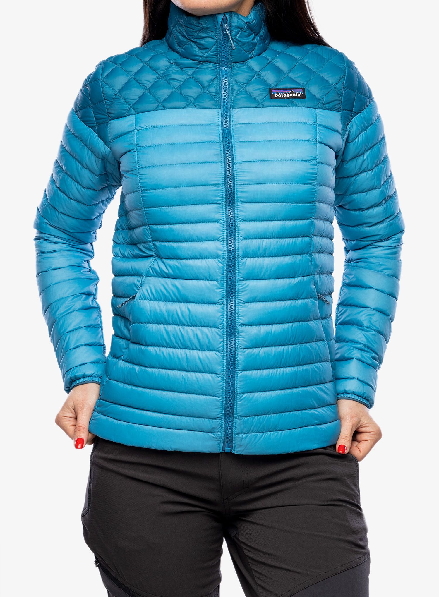 Dámská péřová bunda Patagonia AlpLight Down Jacket - anacapa blue