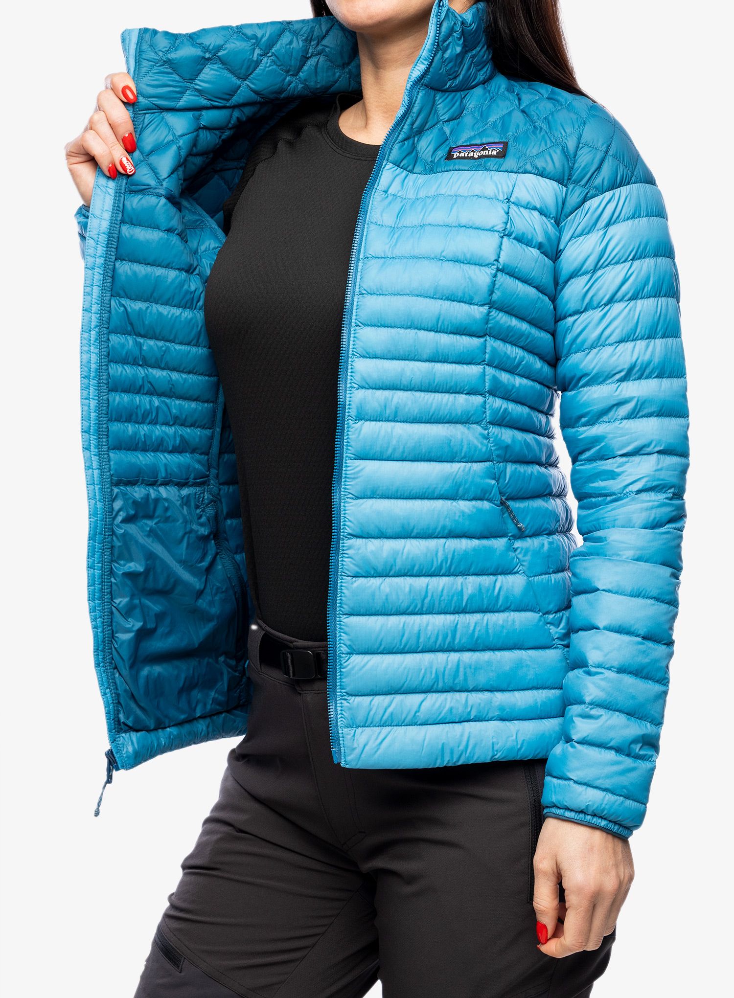 Dámská péřová bunda Patagonia AlpLight Down Jacket - anacapa blue