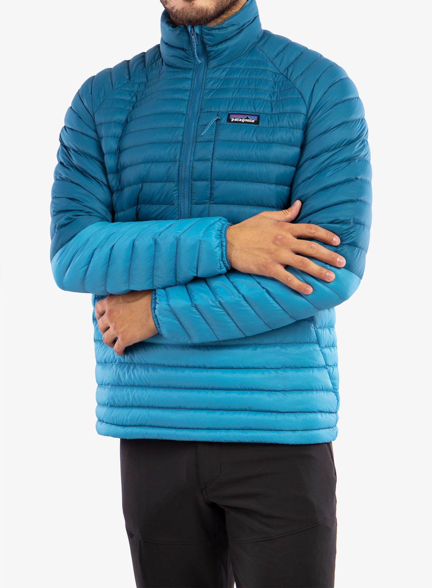 Péřová bunda Patagonia AlpLight Down Pullover - anacapa blue