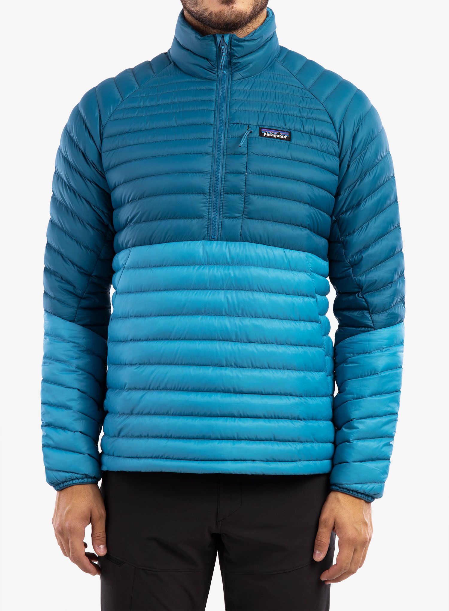 Péřová bunda Patagonia AlpLight Down Pullover - anacapa blue