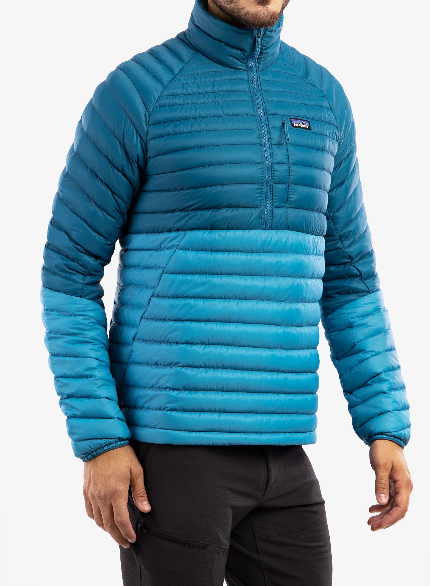 Péřová bunda Patagonia AlpLight Down Pullover - anacapa blue