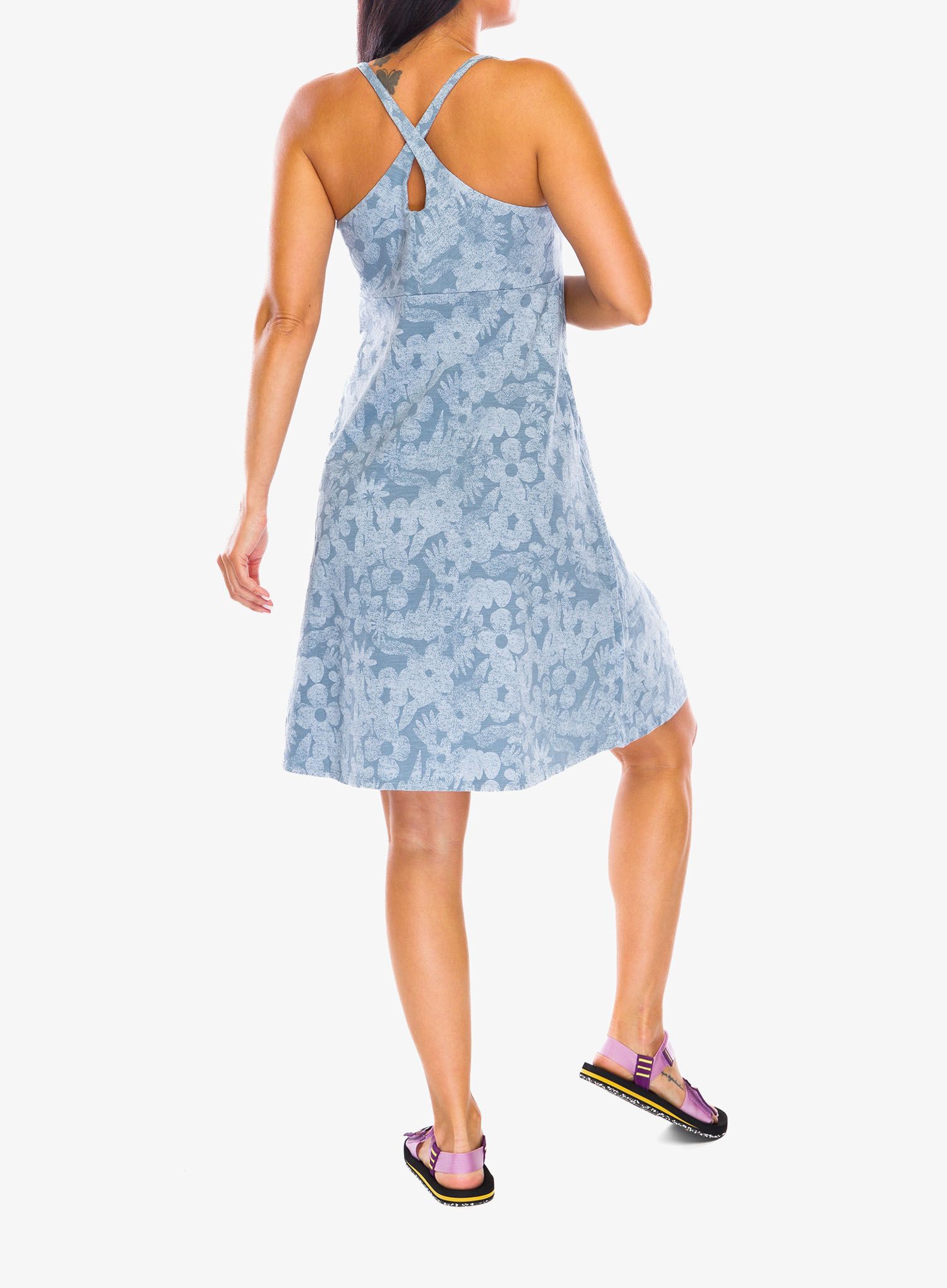 Sportovní šaty Patagonia Amber Dawn Dress - channel spring/plume grey
