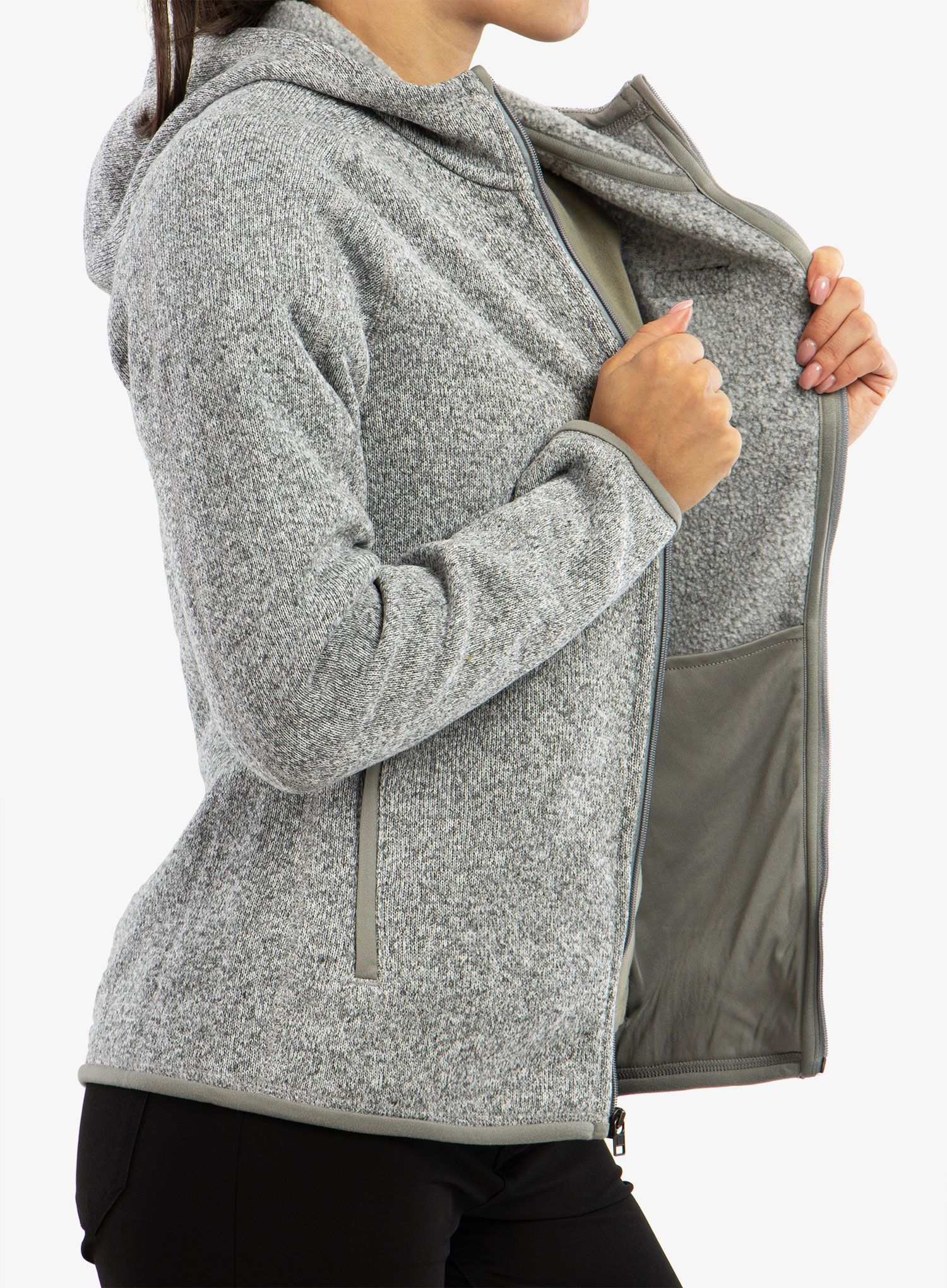 Dámská fleecová bunda Patagonia Better Sweater Hoody - birch white
