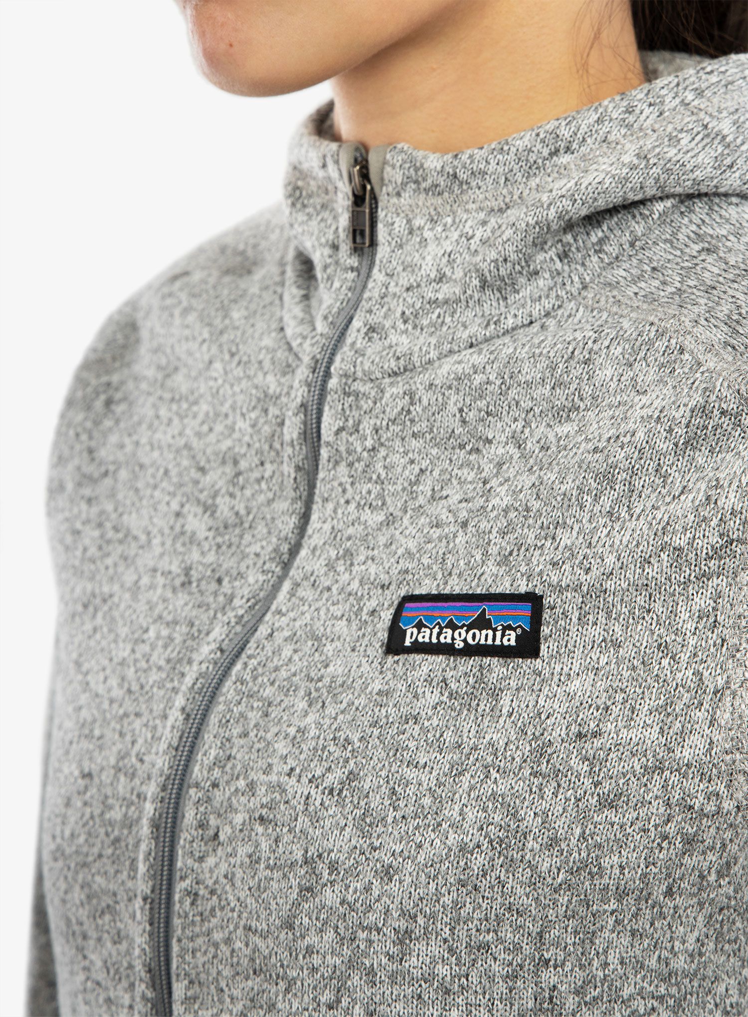 Dámská fleecová bunda Patagonia Better Sweater Hoody - birch white