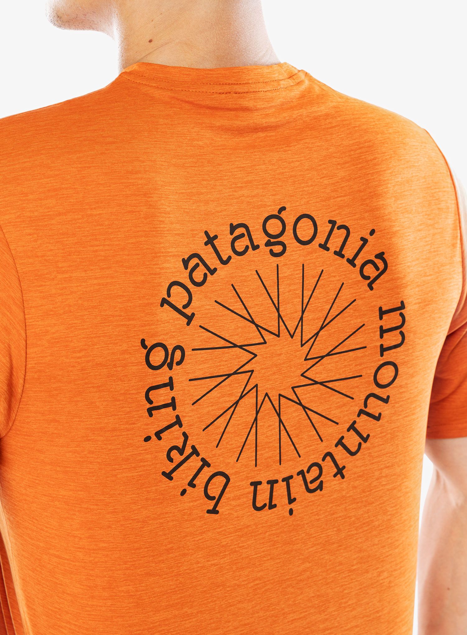 Tričko s potiskem Patagonia Cap Cool Daily Graphic Shirt Lands - spoke stencil redtail rust