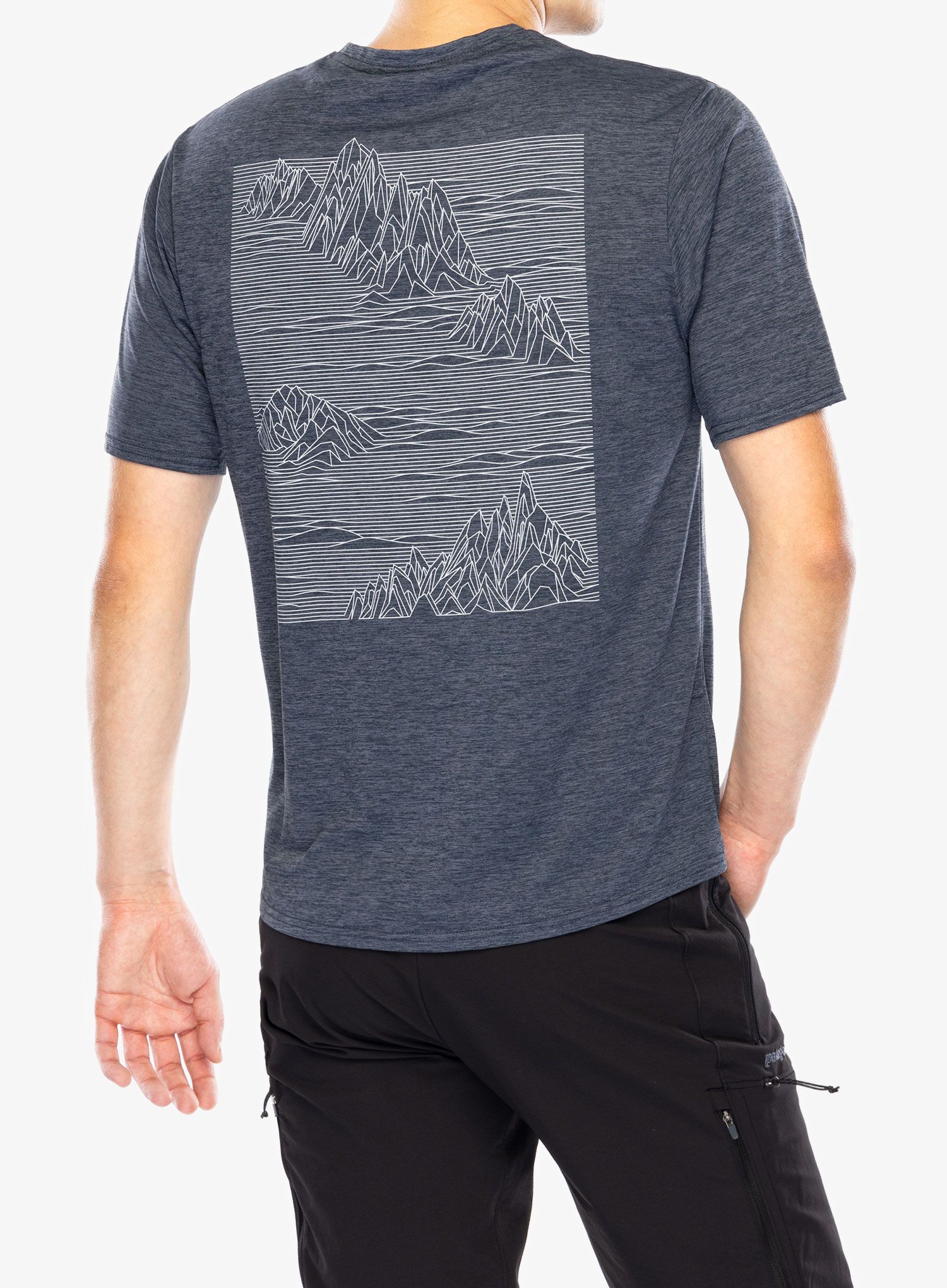 Tričko Patagonia Cap Cool Daily Graphic Shirt - strataspire smolder blue x-dye