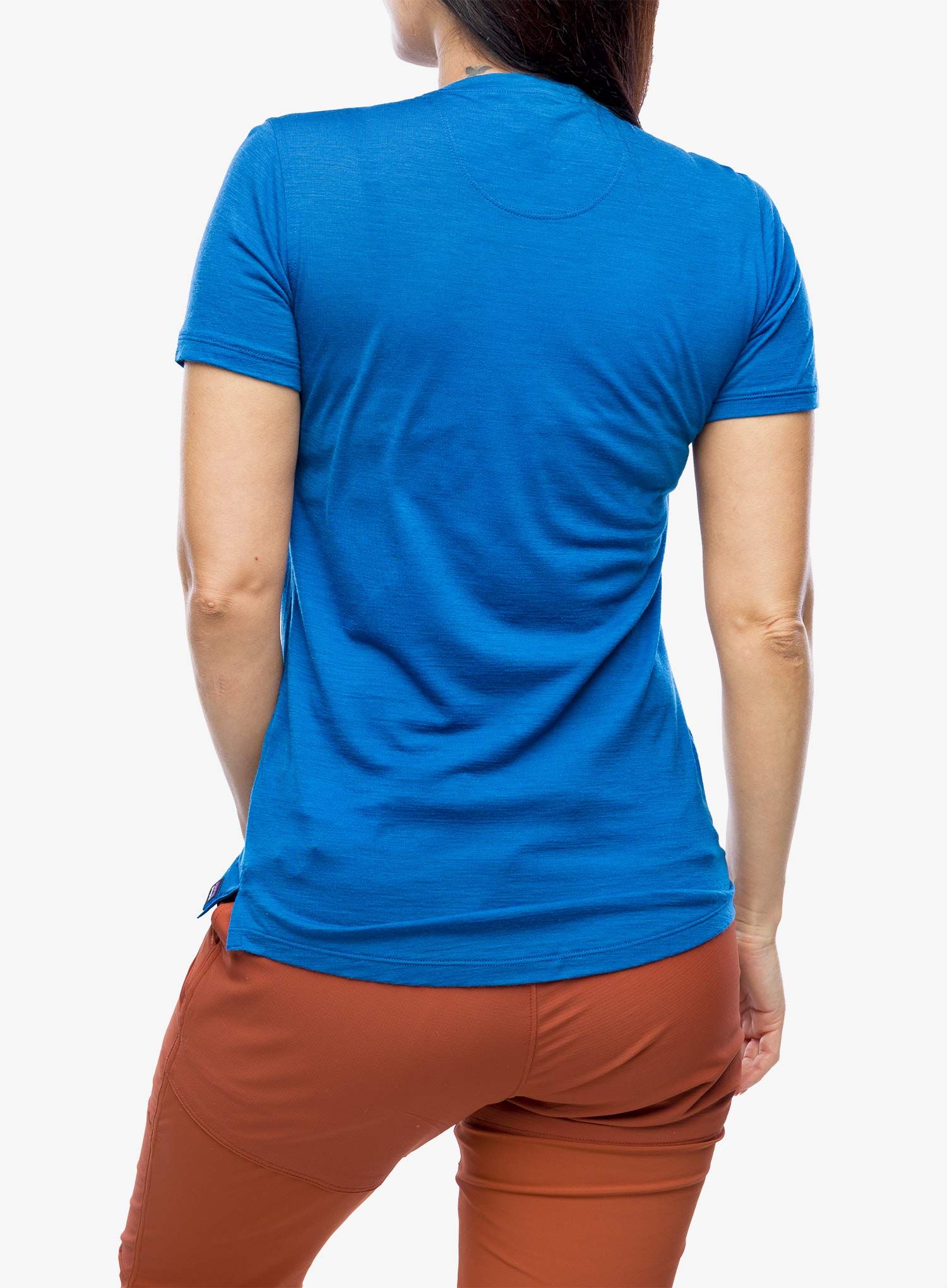 Merino triko dámské Patagonia Cap Cool Merino Graphic Shirt - 73 skyline/blue