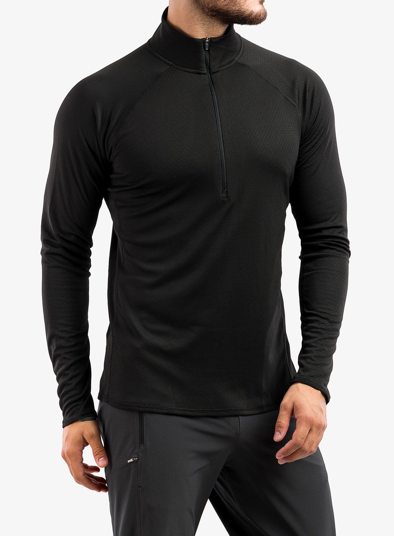 Funkční mikina Patagonia Capilene MW Zip-Neck - black
