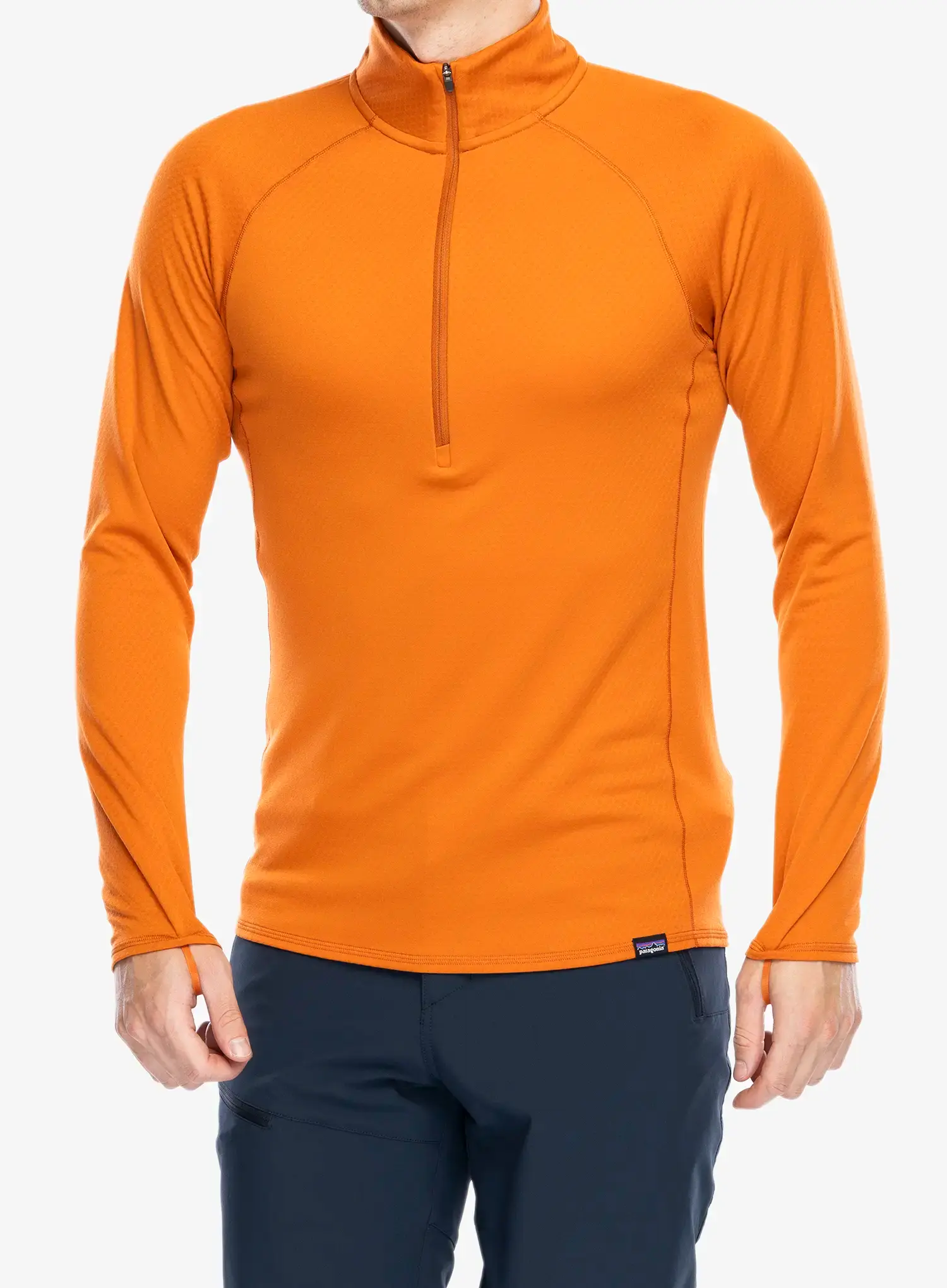 Funkční mikina Patagonia Capilene MW Zip-Neck - redtail rust