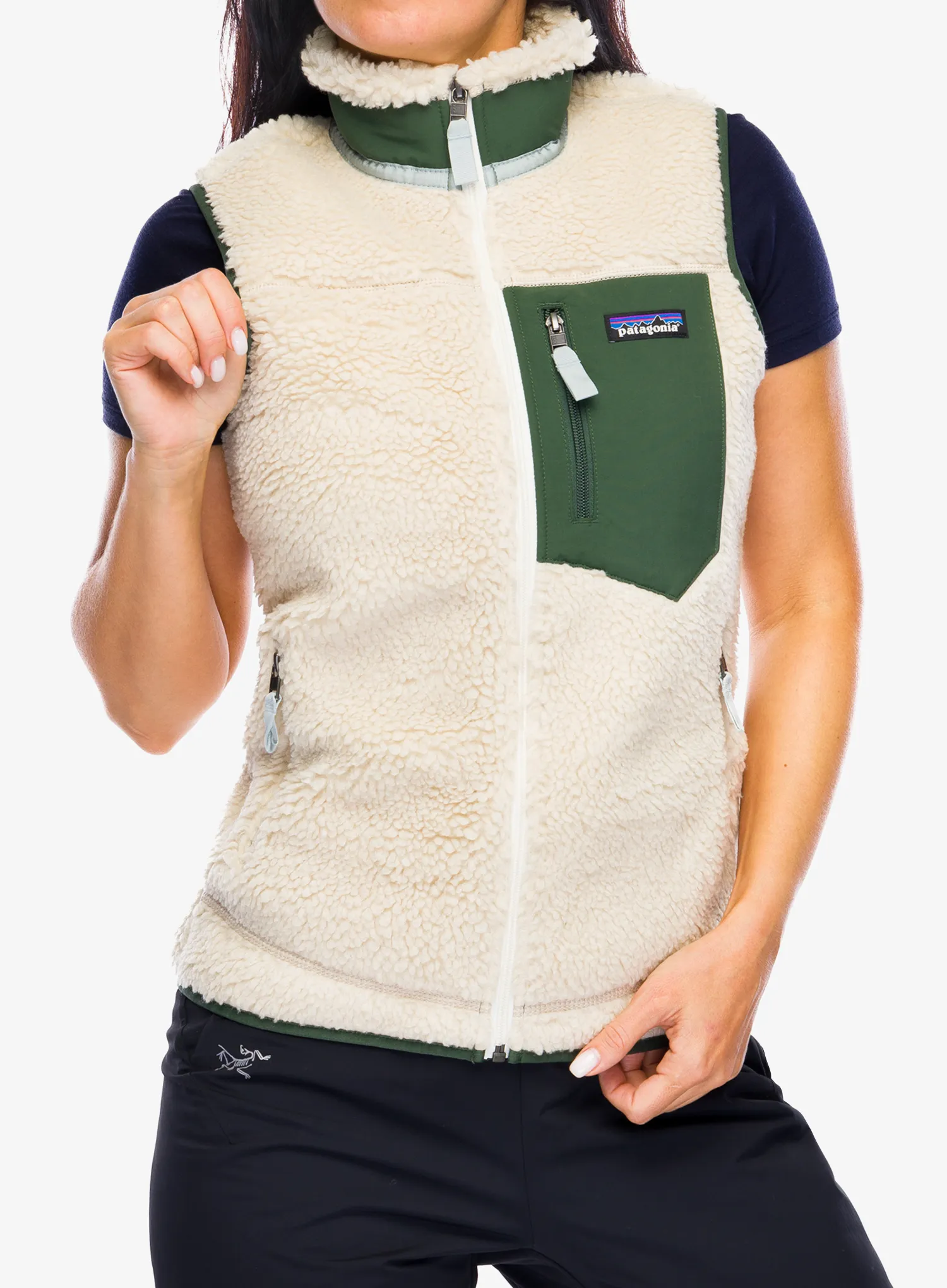 Vesta dámská Patagonia Classic Retro-X Vest - dark natural/torrey pine green
