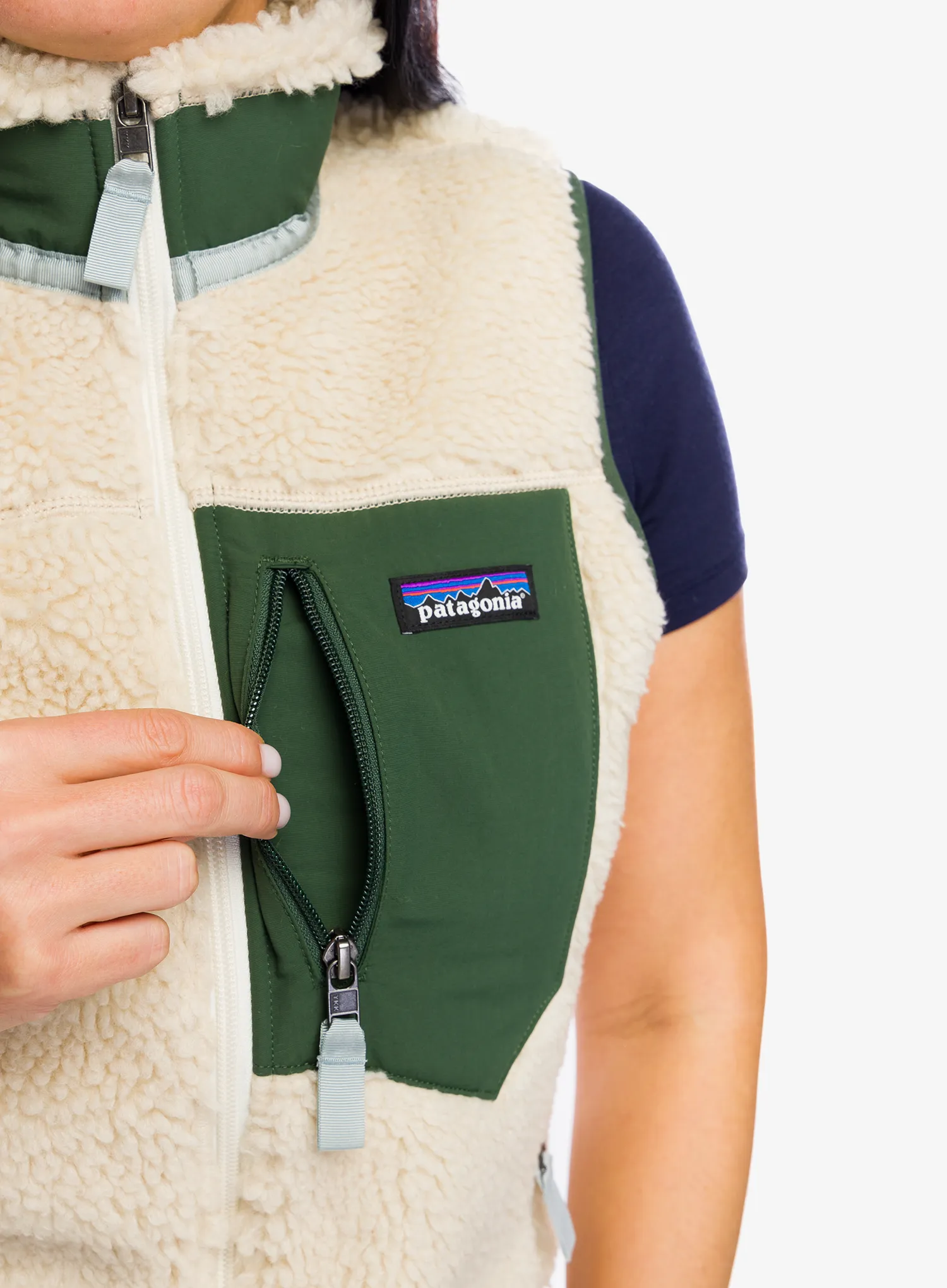 Vesta dámská Patagonia Classic Retro-X Vest - dark natural/torrey pine green