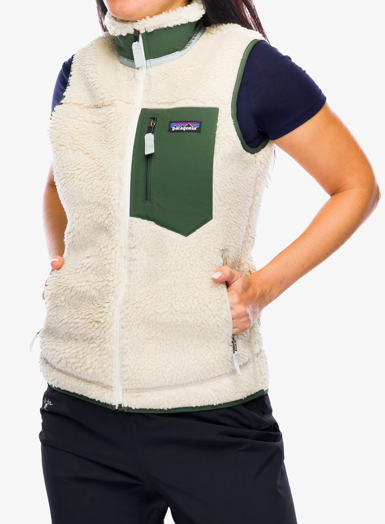 Vesta dámská Patagonia Classic Retro-X Vest - dark natural/torrey pine green