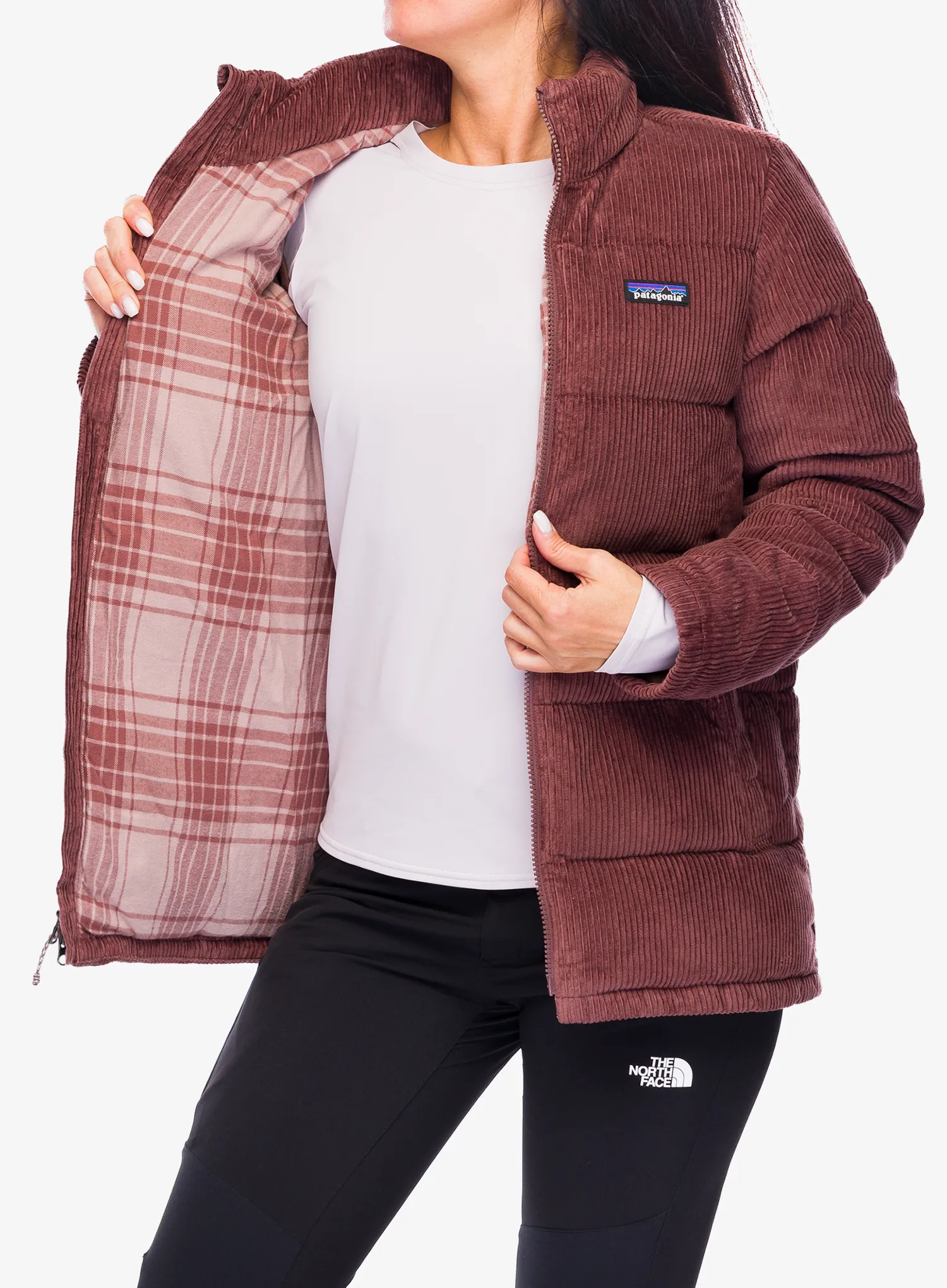 Dámská péřová bunda Patagonia Cord Fjord Coat - dulse mauve