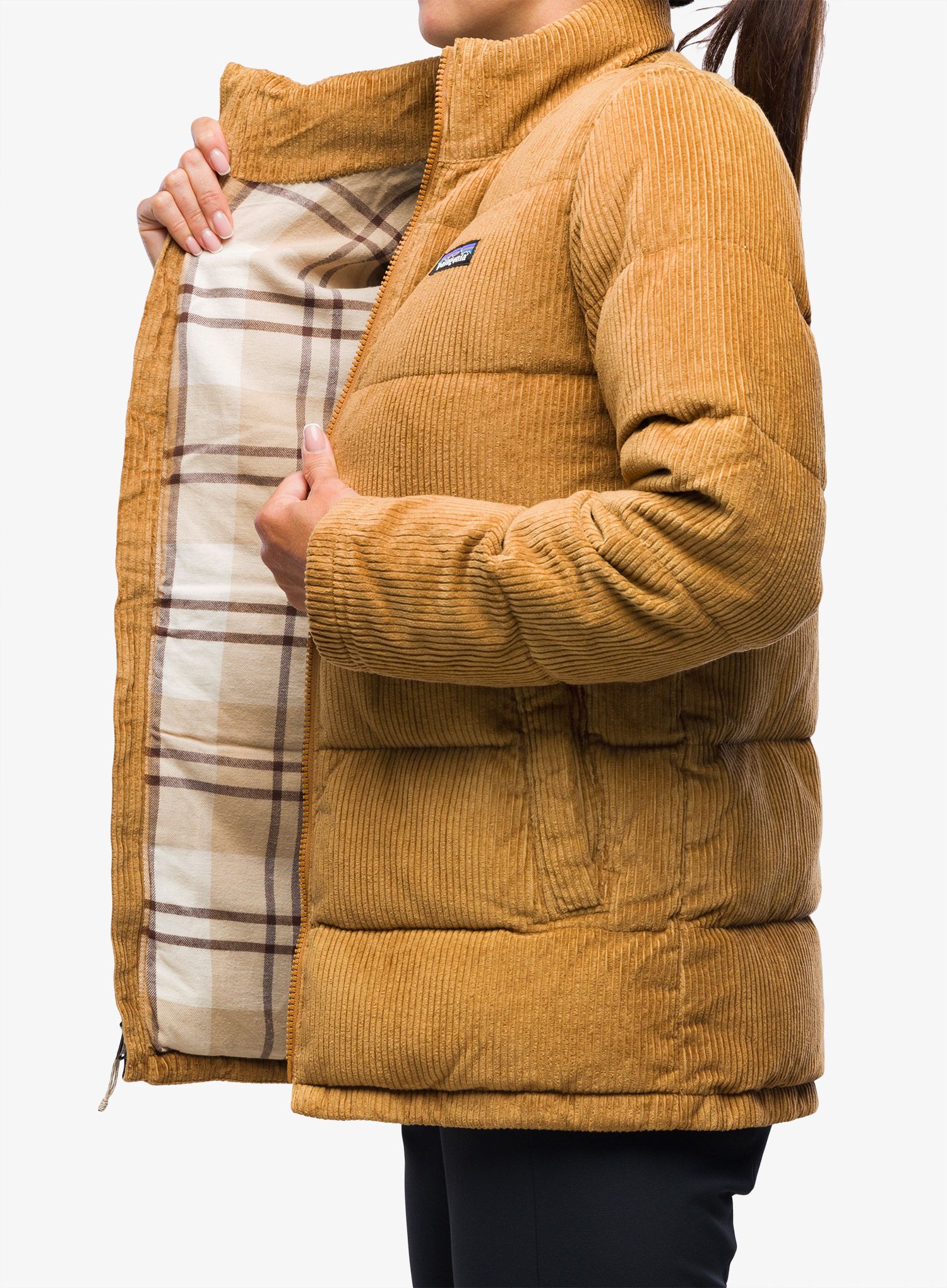 Dámská péřová bunda Patagonia Cord Fjord Coat - nest brown