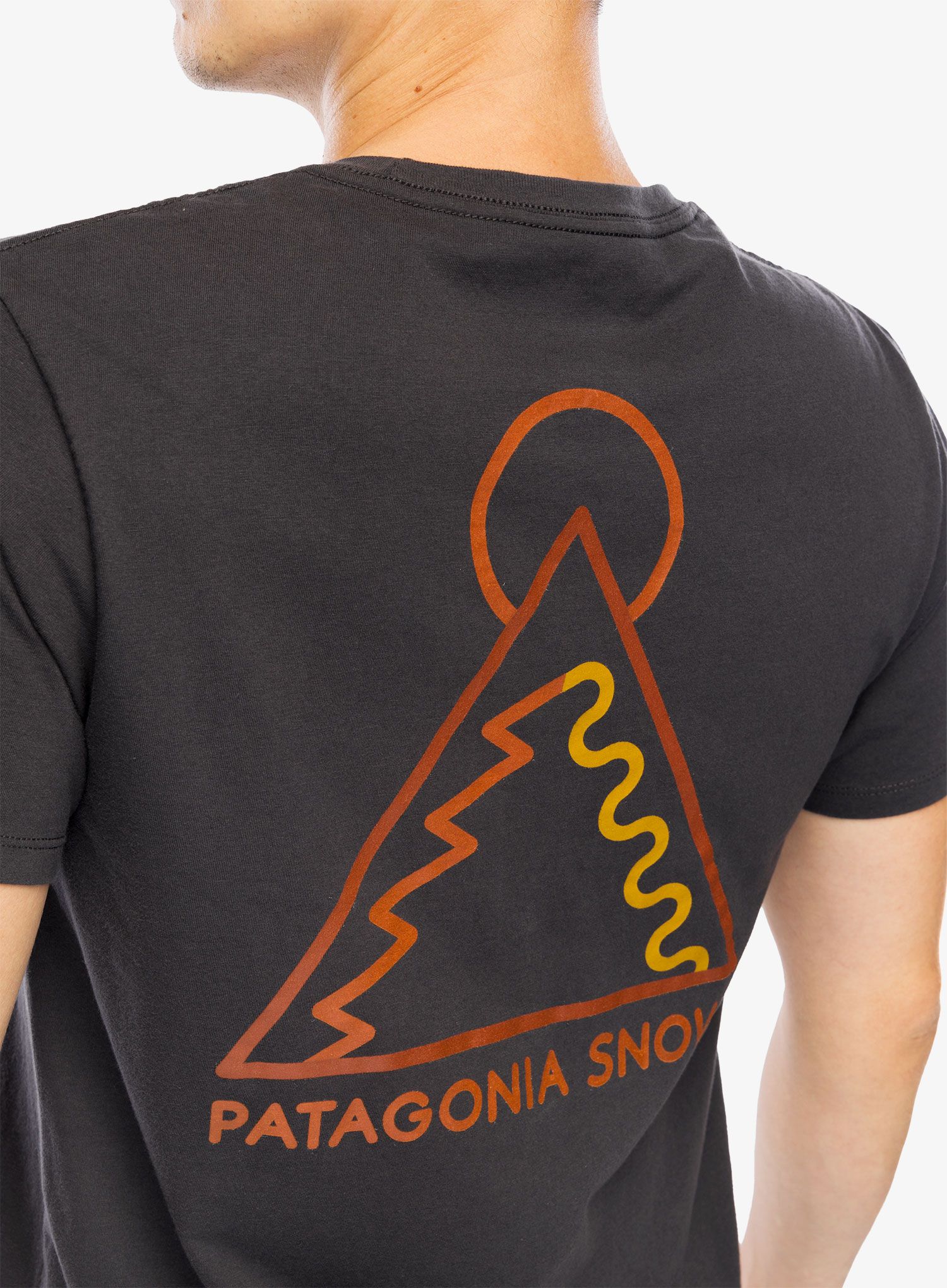 Tričko s potiskem Patagonia Dawn Tracks Organic T-Shirt - ink black