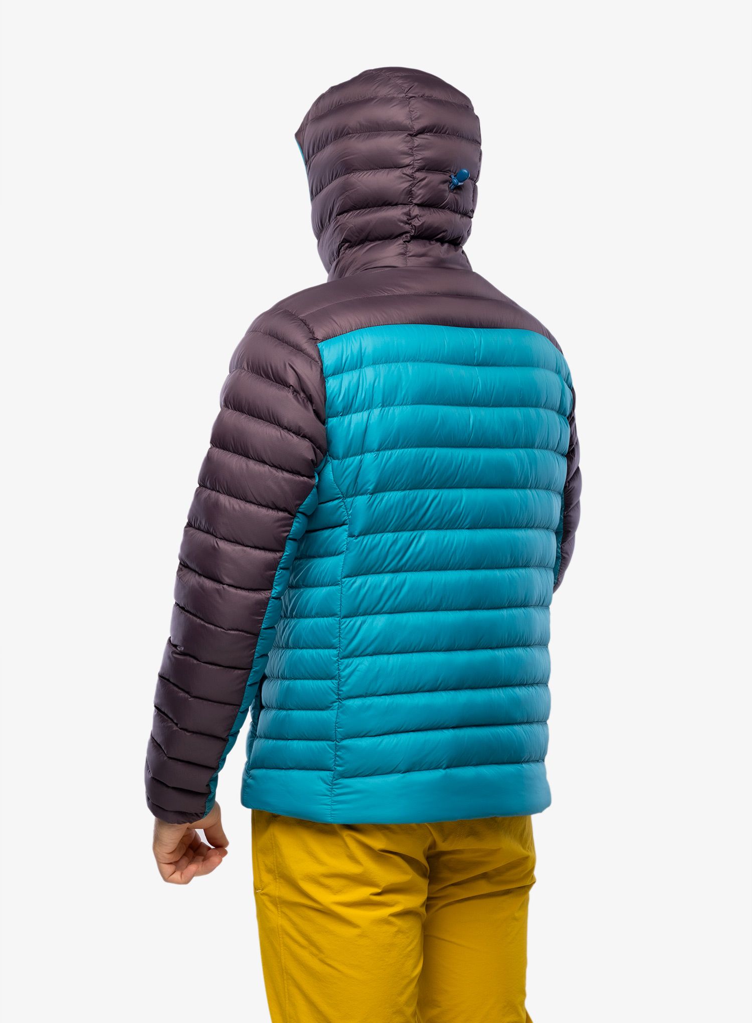 Péřová bunda Patagonia Down Sweater Hoody - belay blue