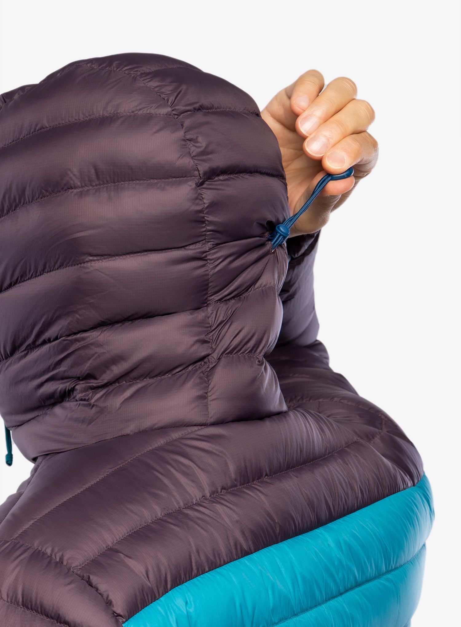 Péřová bunda Patagonia Down Sweater Hoody - belay blue