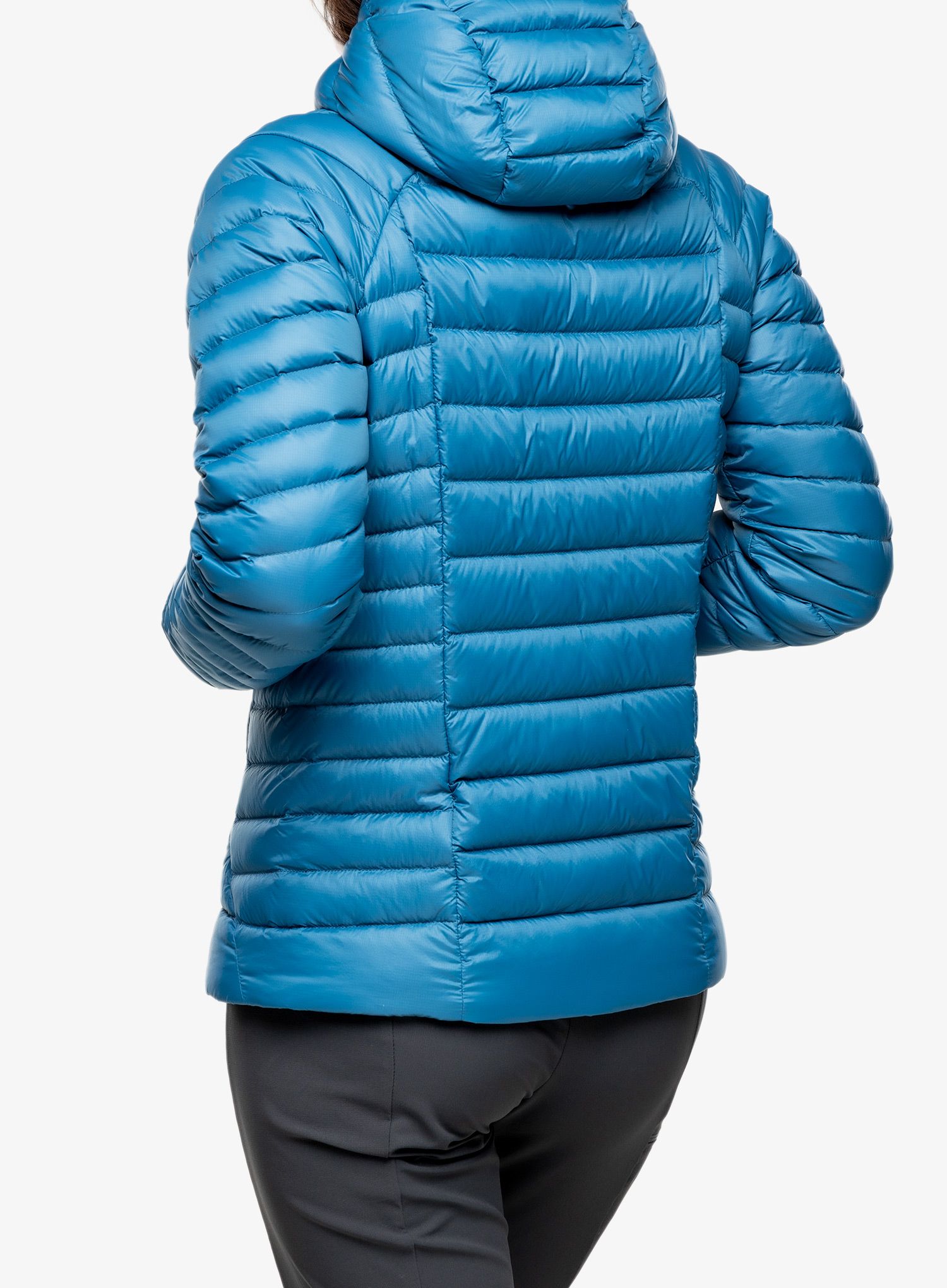 Dámská péřová bunda Patagonia Down Sweater Hoody - lagom blue