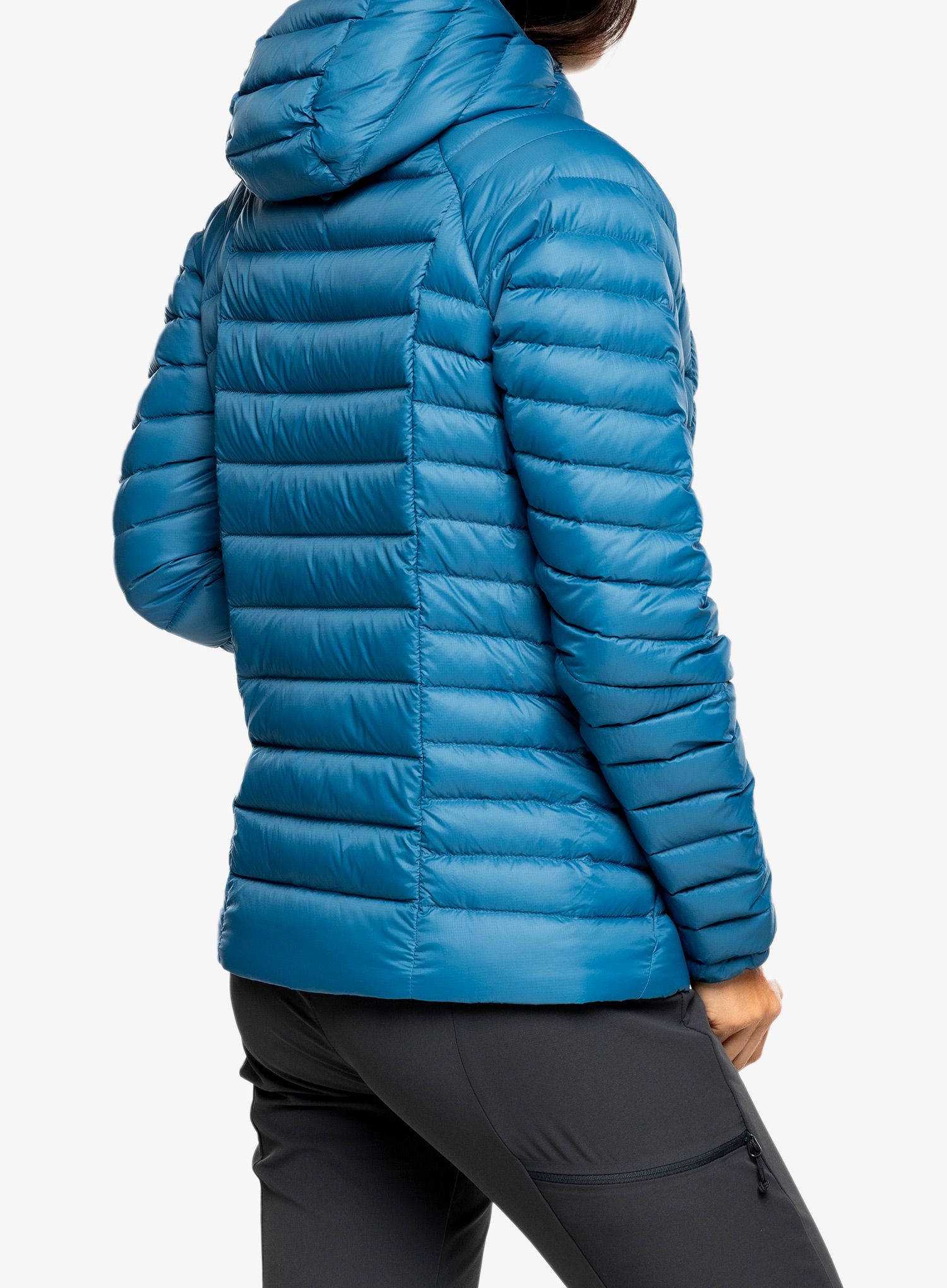 Dámská péřová bunda Patagonia Down Sweater Hoody - lagom blue