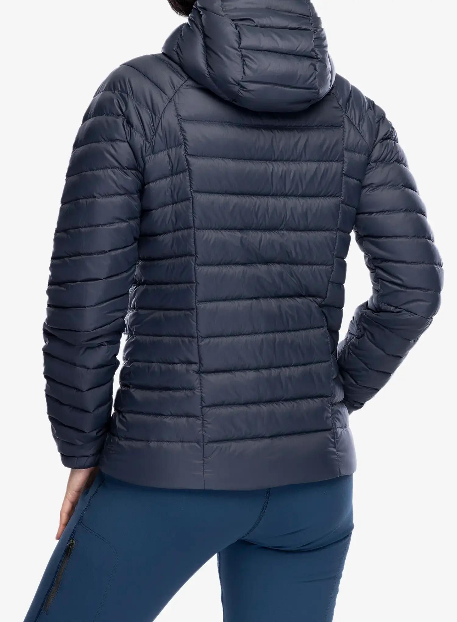 Dámská péřová bunda Patagonia Down Sweater Hoody - smolder blue