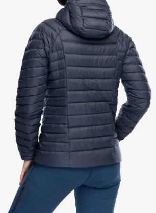 Dámská péřová bunda Patagonia Down Sweater Hoody - smolder blue
