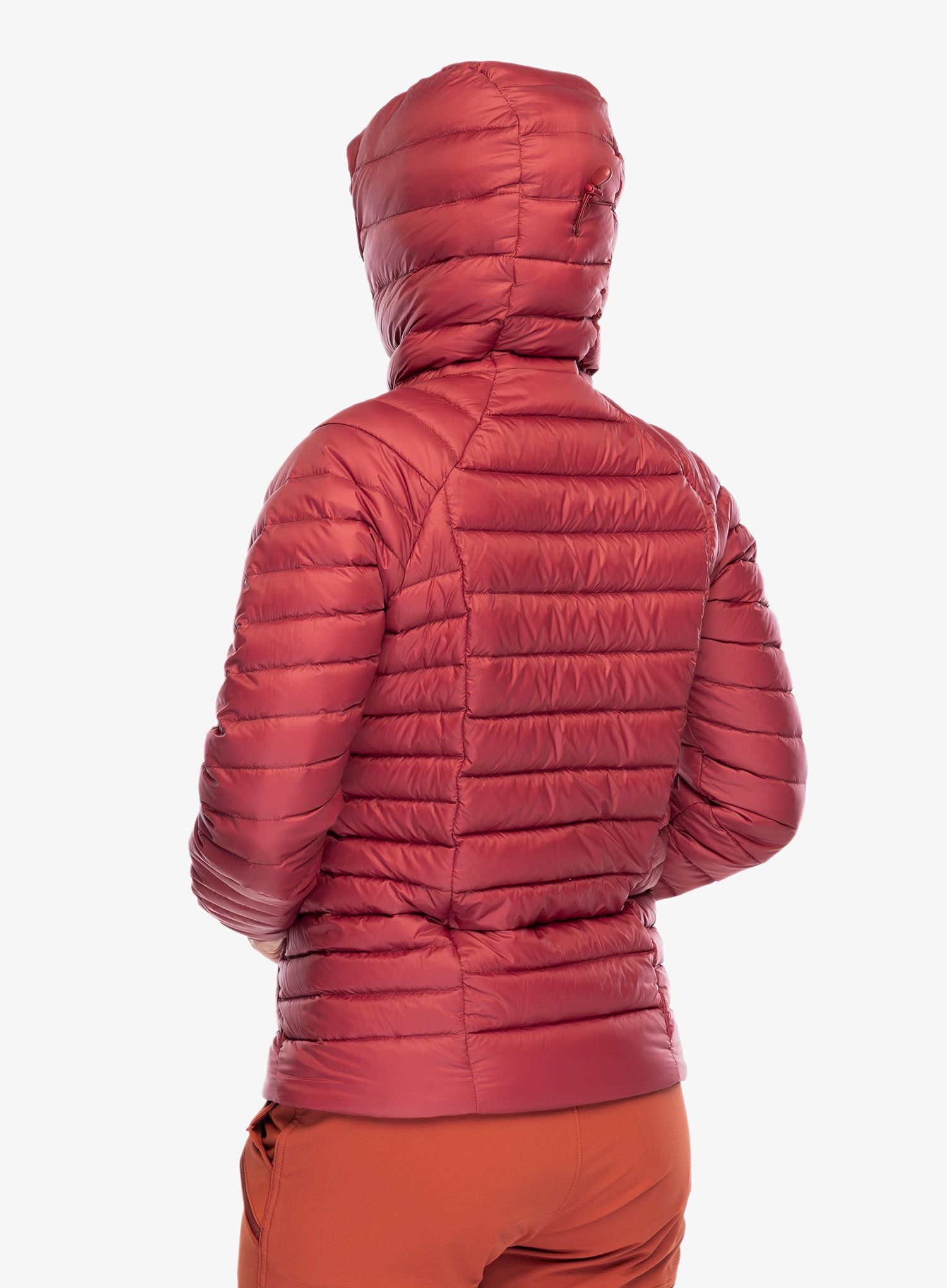 Dámská péřová bunda Patagonia Down Sweater Hoody - oxide red