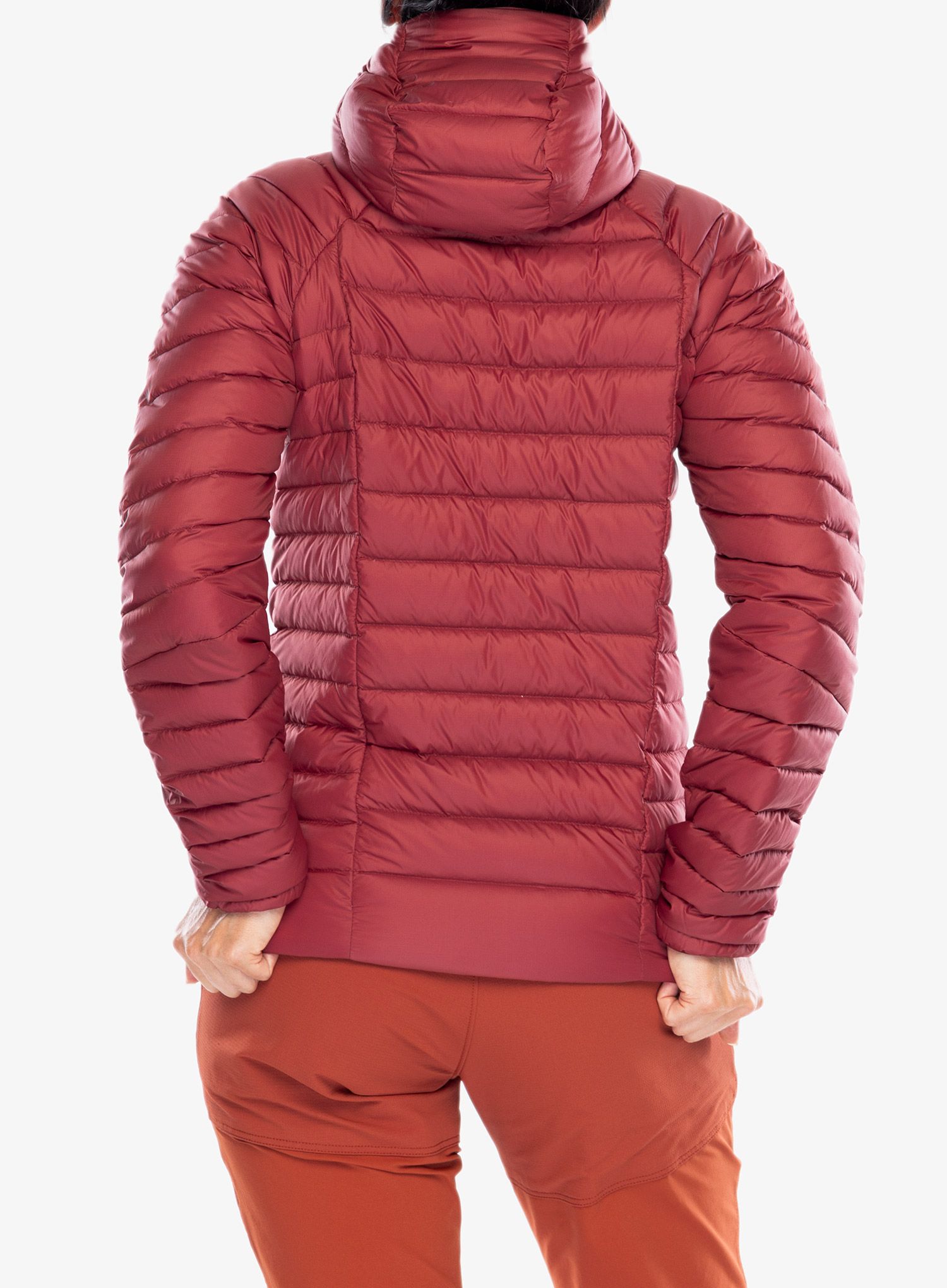 Dámská péřová bunda Patagonia Down Sweater Hoody - oxide red
