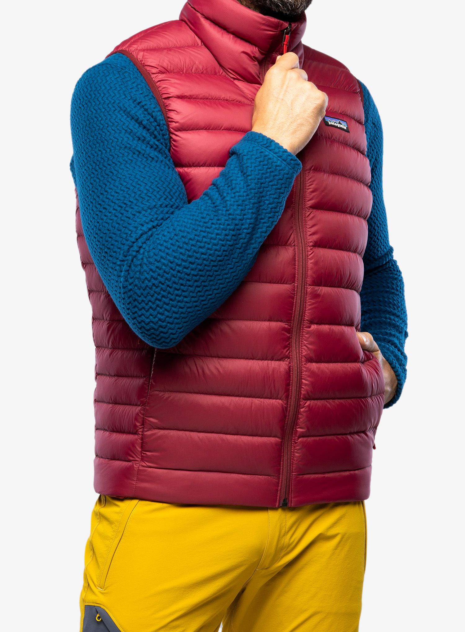 Pánská vesta Patagonia Down Sweater Vest - carmine red