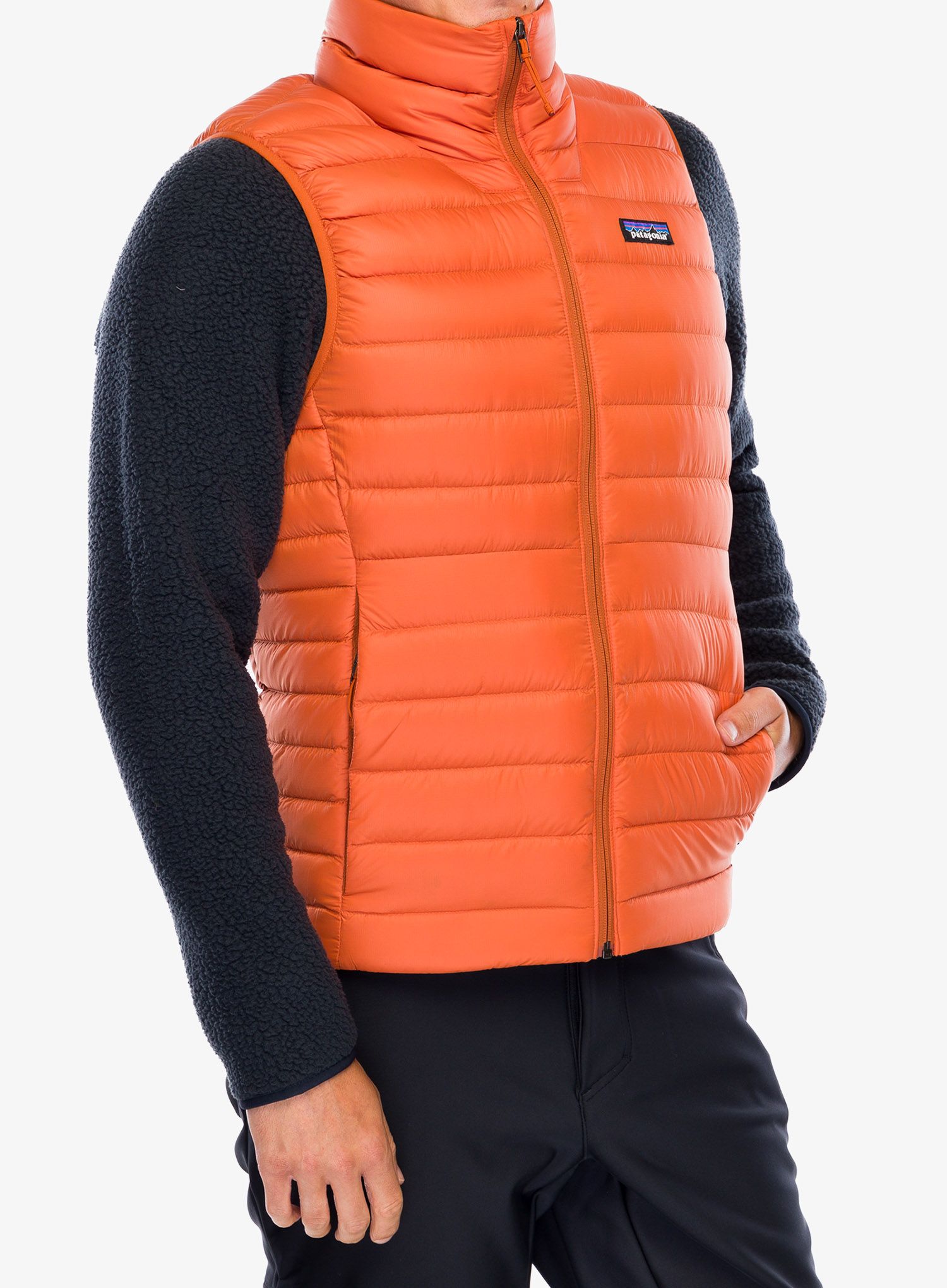 Péřová vesta Patagonia Down Sweater Vest - redtail rust