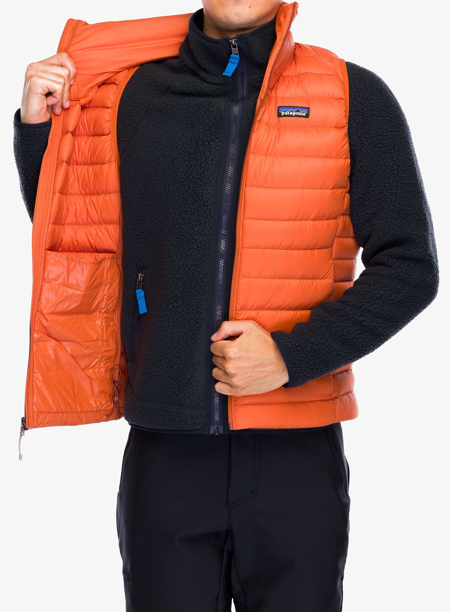 Péřová vesta Patagonia Down Sweater Vest - redtail rust