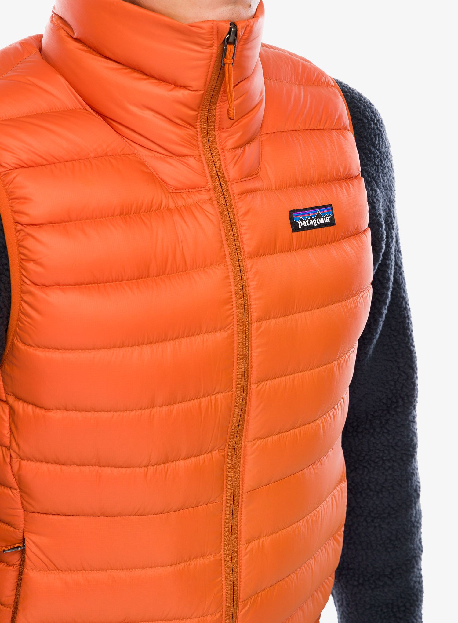 Péřová vesta Patagonia Down Sweater Vest - redtail rust