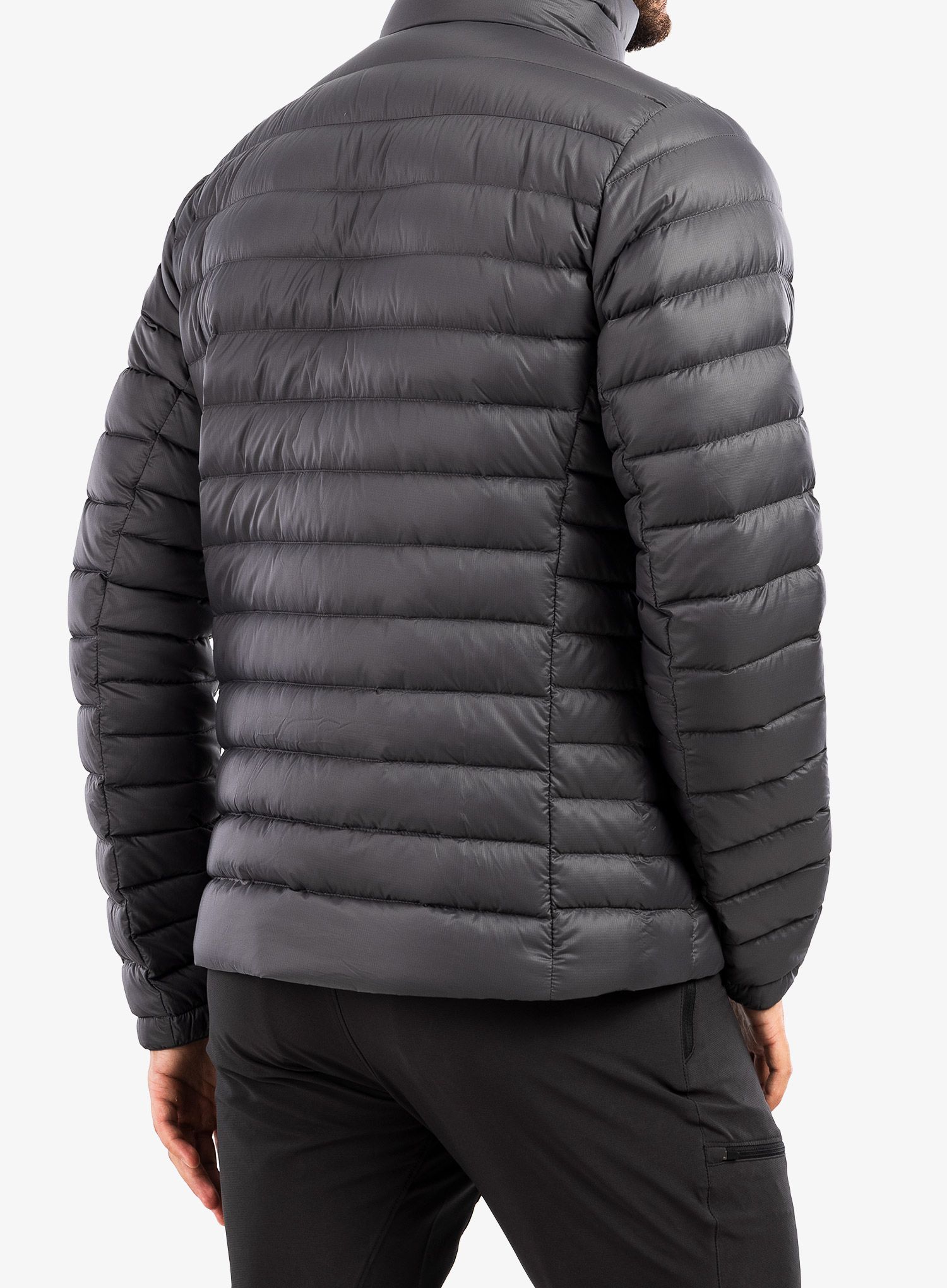 Péřová bunda Patagonia Down Sweater - forge grey