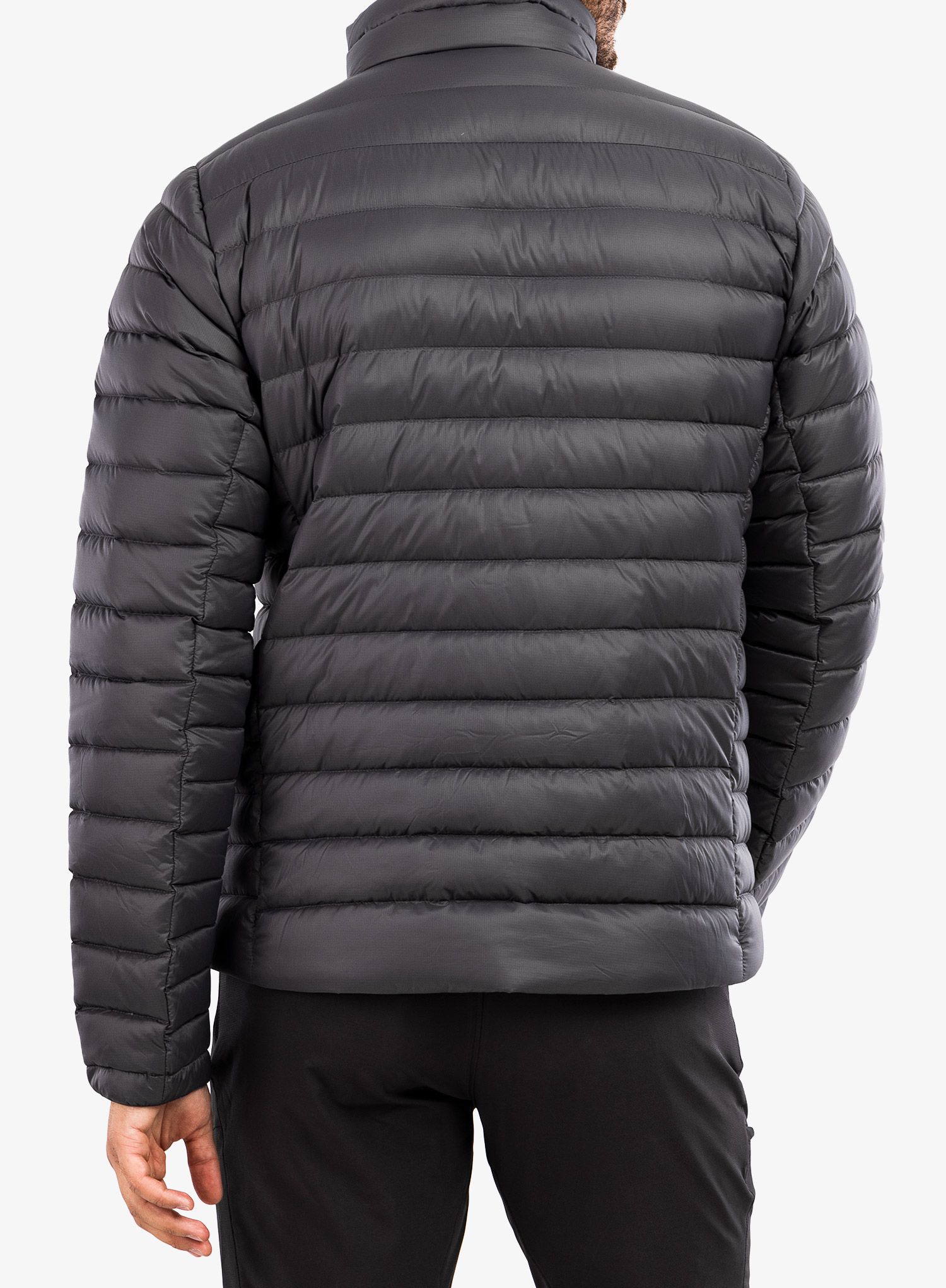 Péřová bunda Patagonia Down Sweater - forge grey