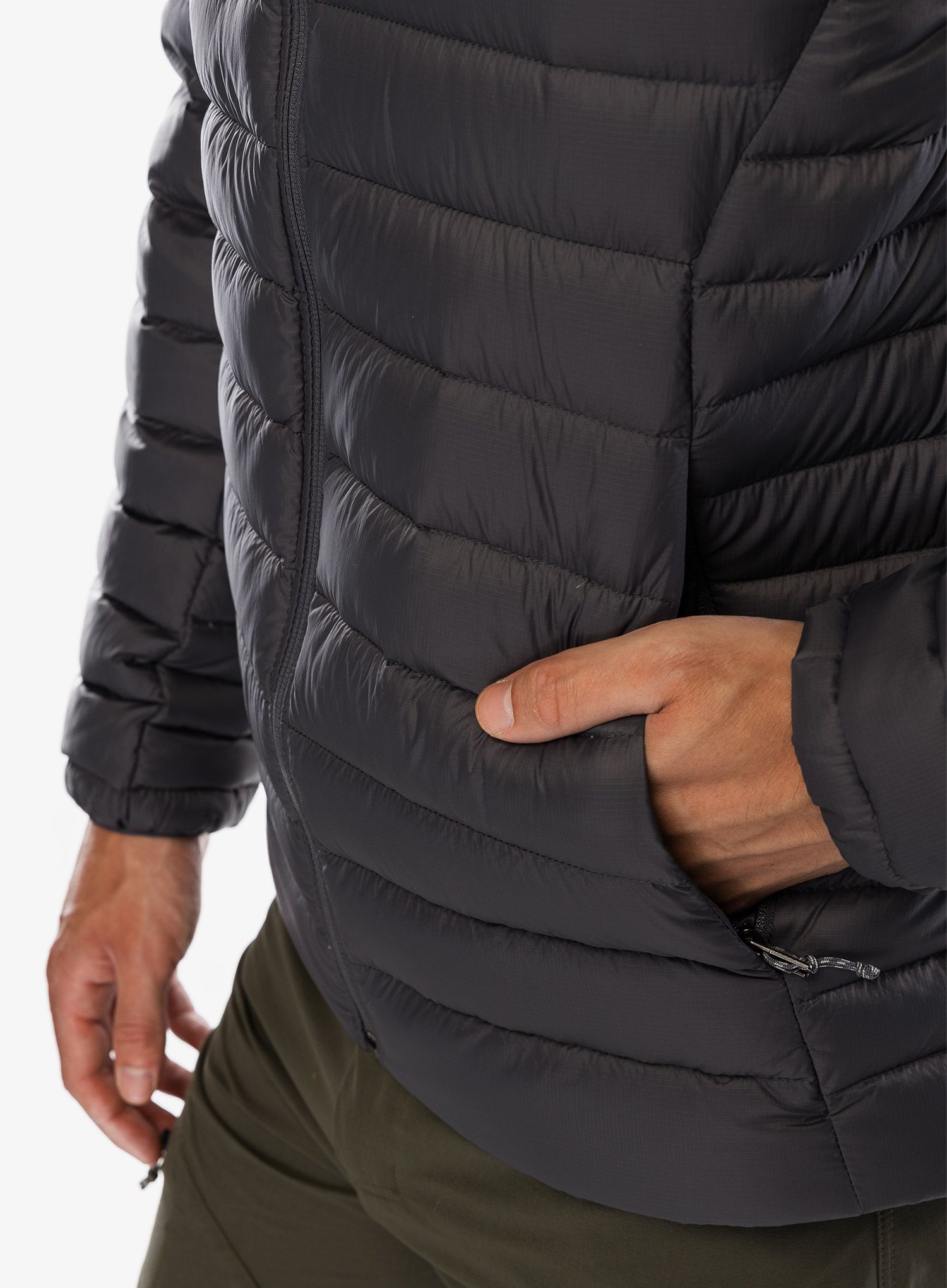 Péřová bunda Patagonia Down Sweater - forge grey/forge grey