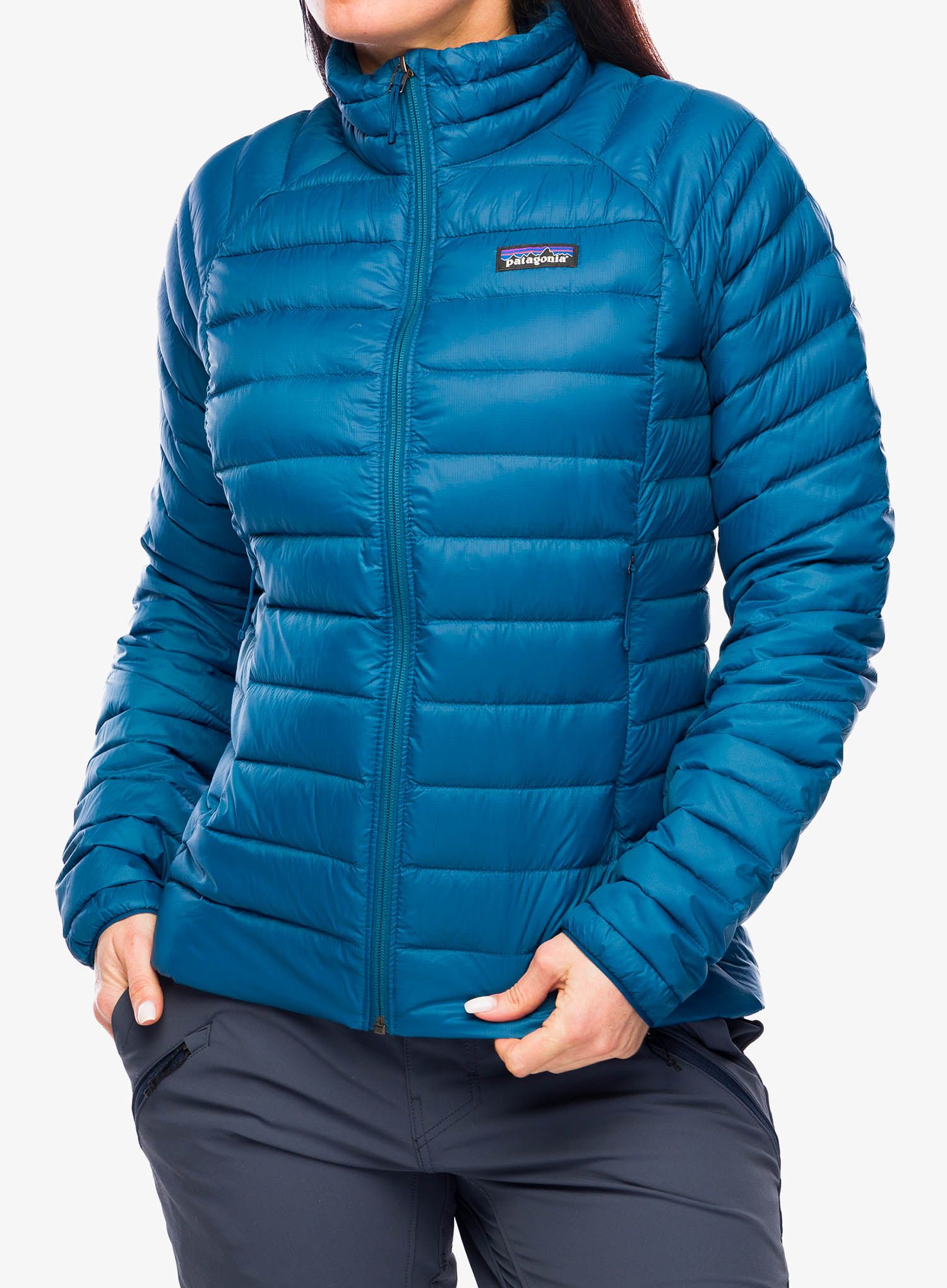 Dámská péřová bunda Patagonia Down Sweater - lagom blue