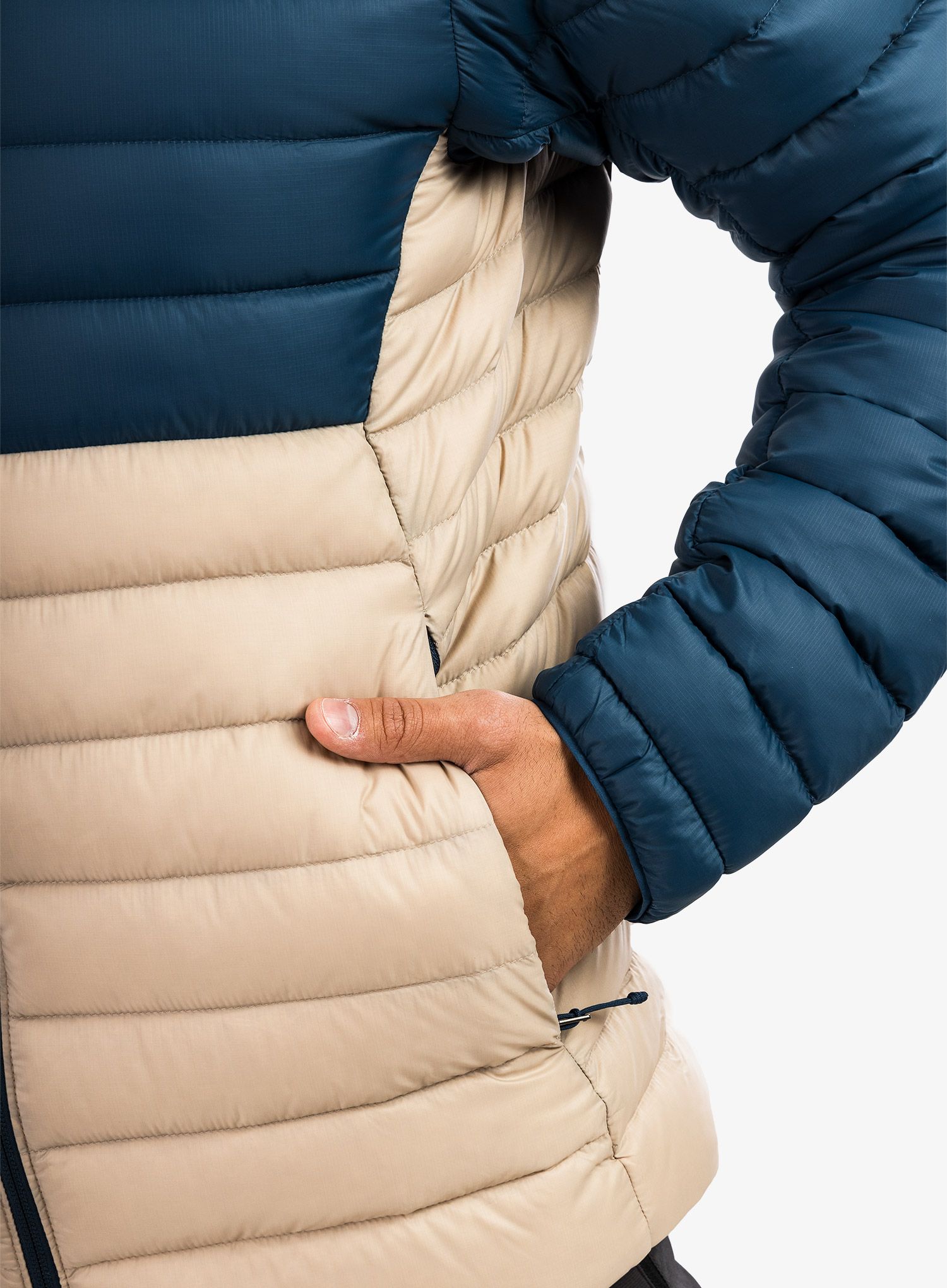 Péřová bunda Patagonia Down Sweater - oar tan