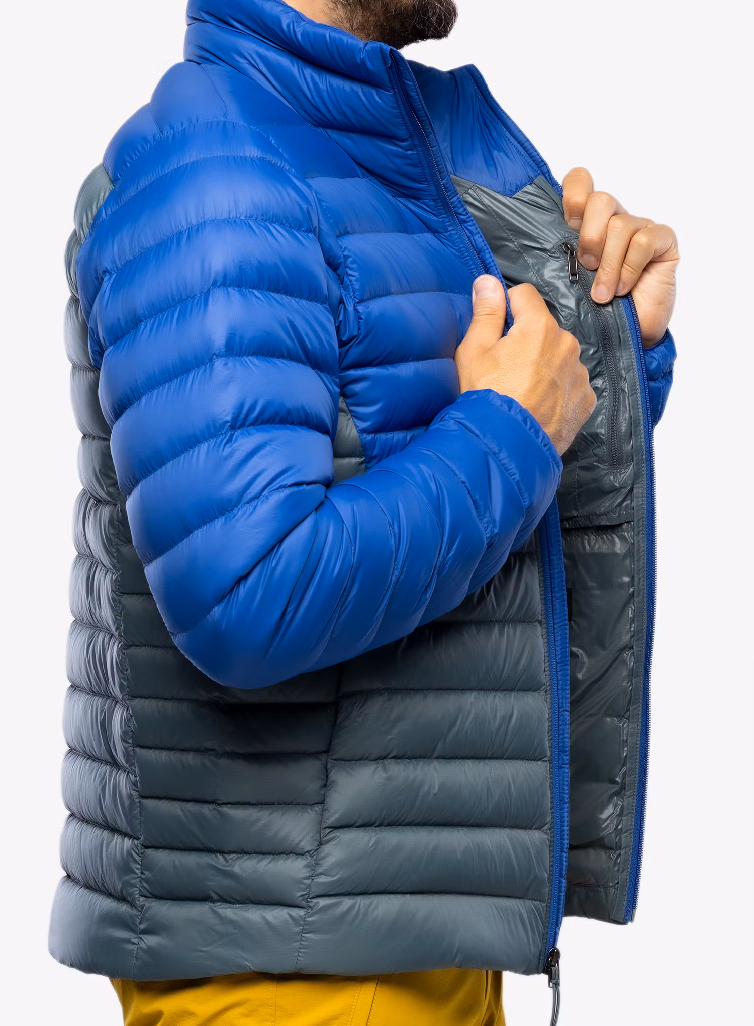 Péřová bunda pánská Patagonia Down Sweater - passage blue