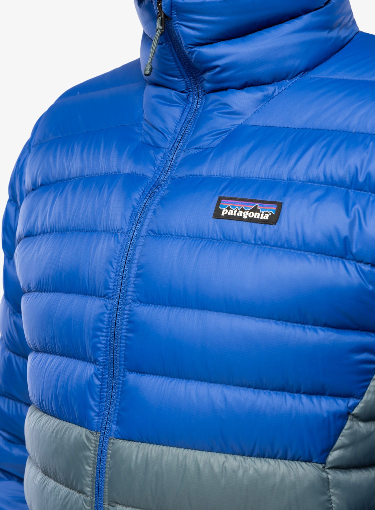 Péřová bunda pánská Patagonia Down Sweater - passage blue