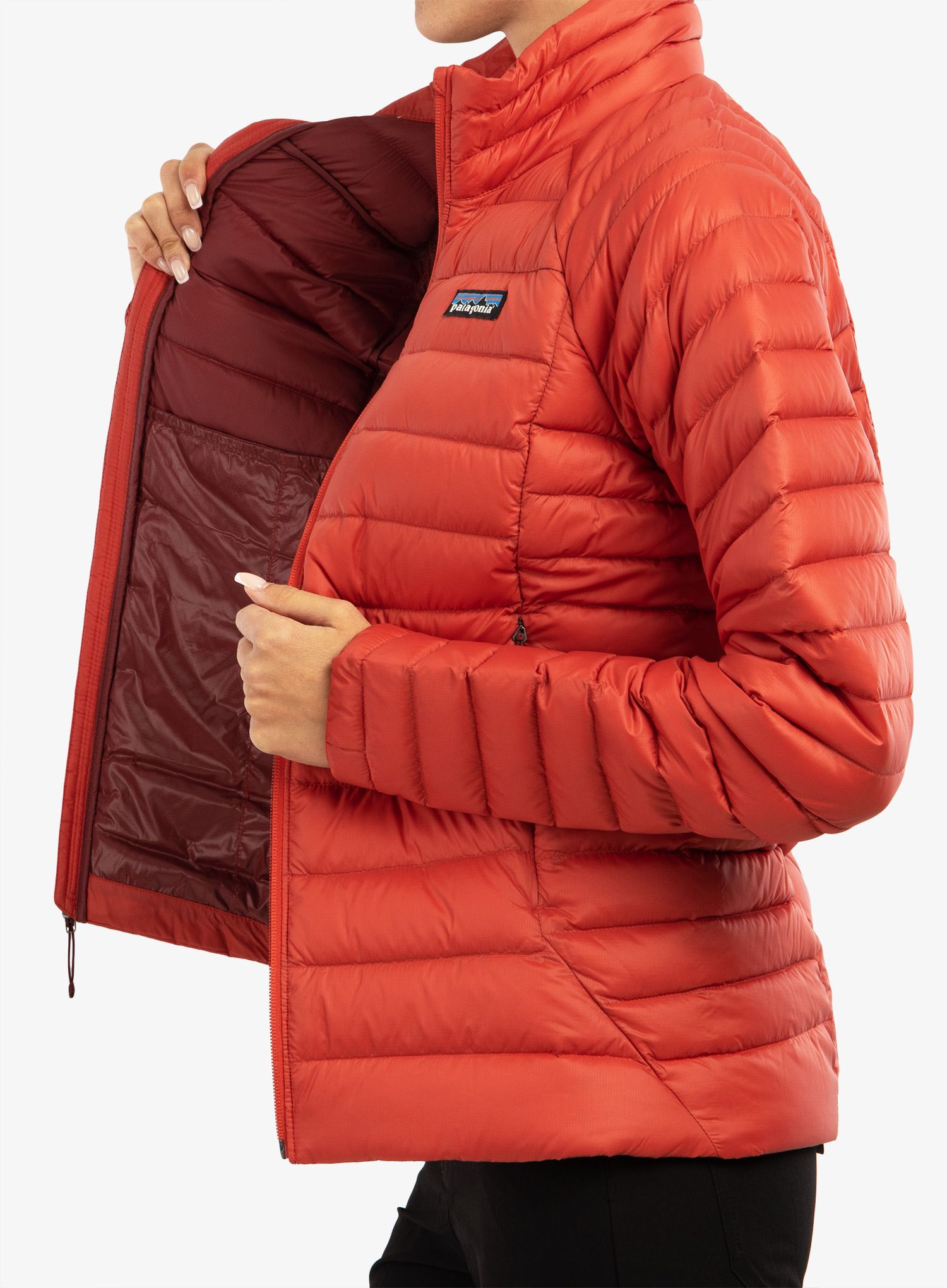 Dámská péřová bunda Patagonia Down Sweater - sumac red