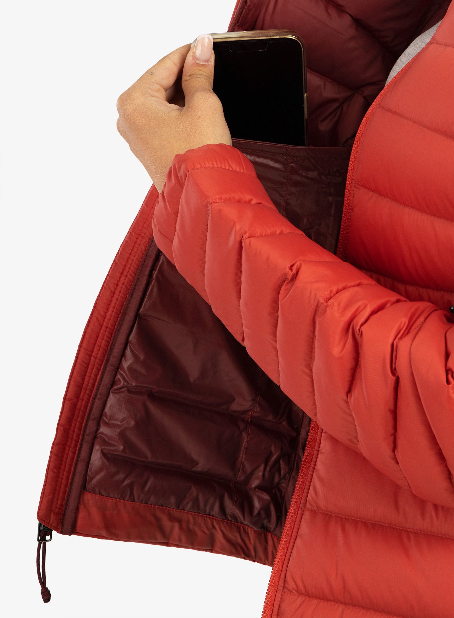 Dámská péřová bunda Patagonia Down Sweater - sumac red