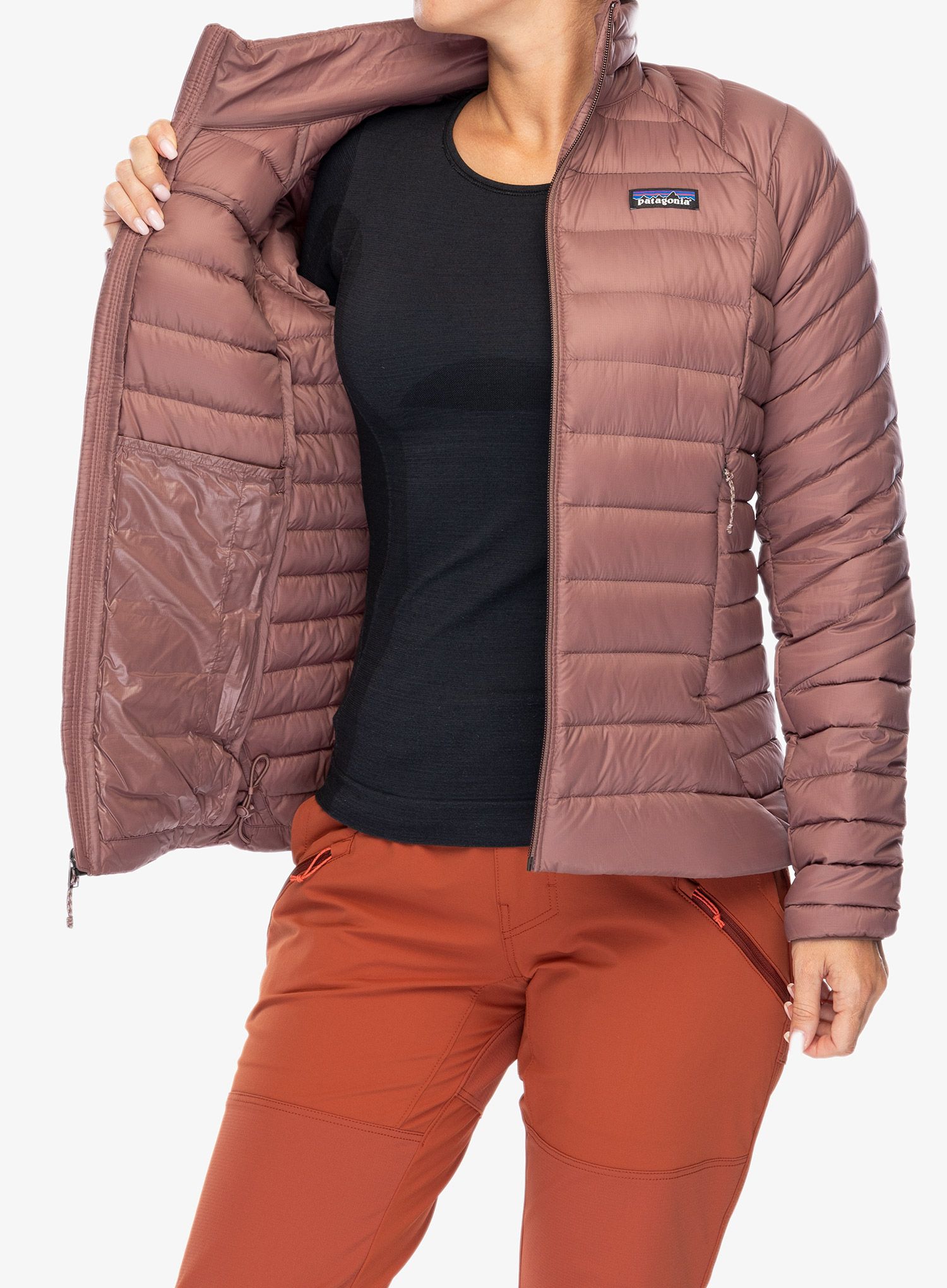 Dámská péřová bunda Patagonia Down Sweater - dulse mauve