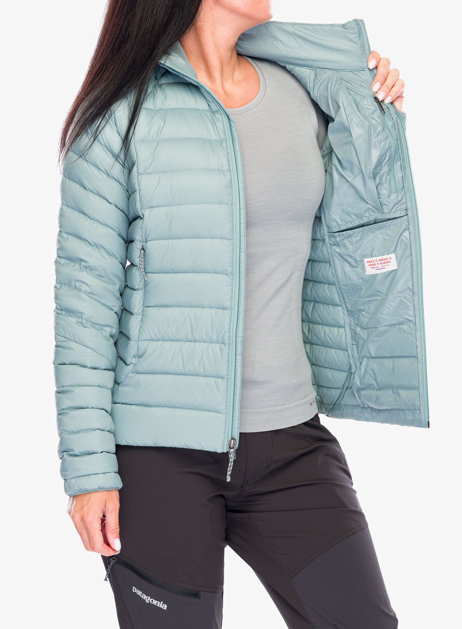 Dámská péřová bunda Patagonia Down Sweater - thermal blue